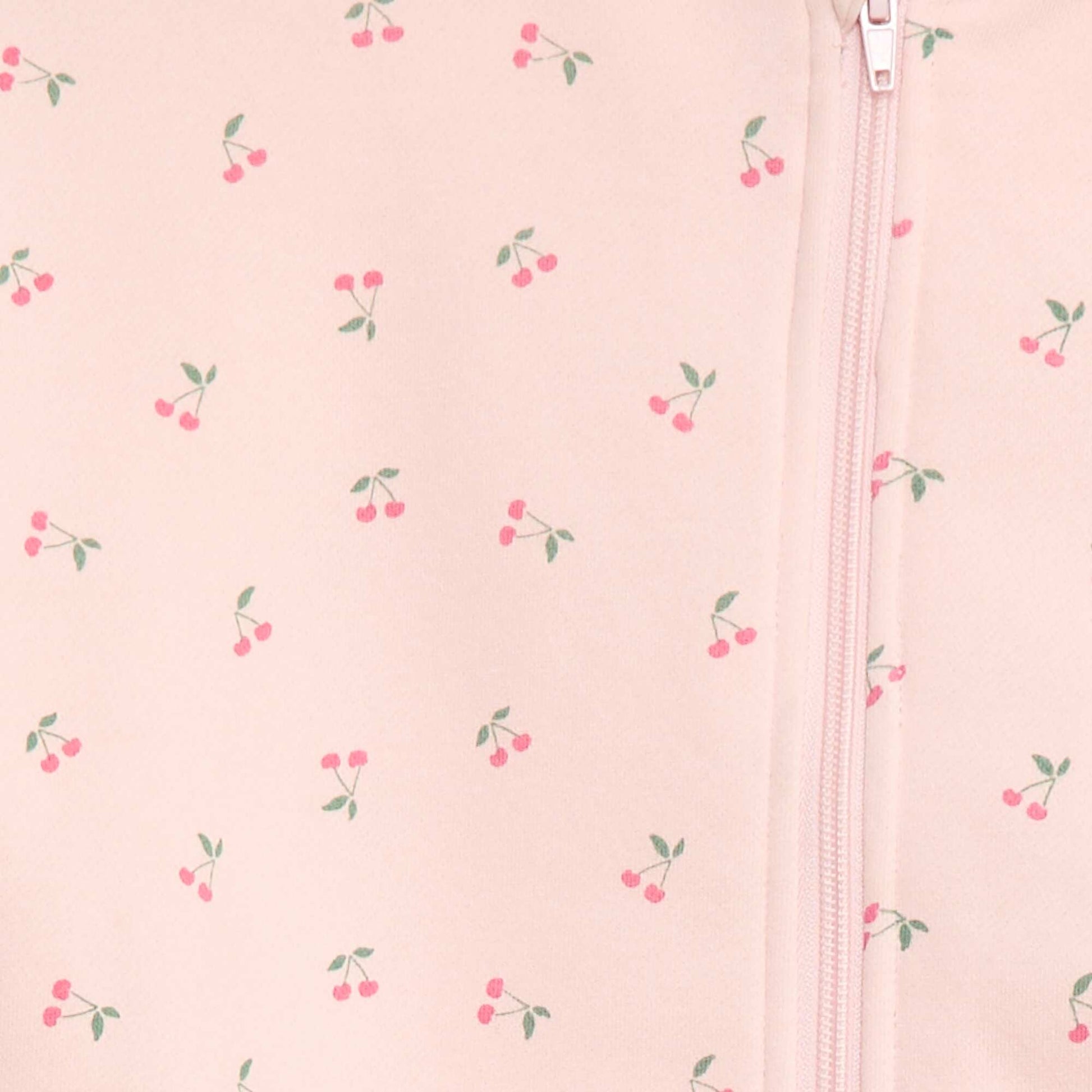 Sweat zippé à capuche avec imprimé ROSE