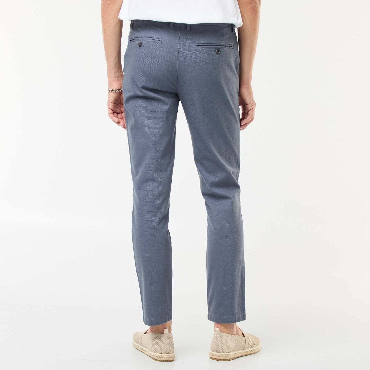 Pantalon chino en twill GRIS