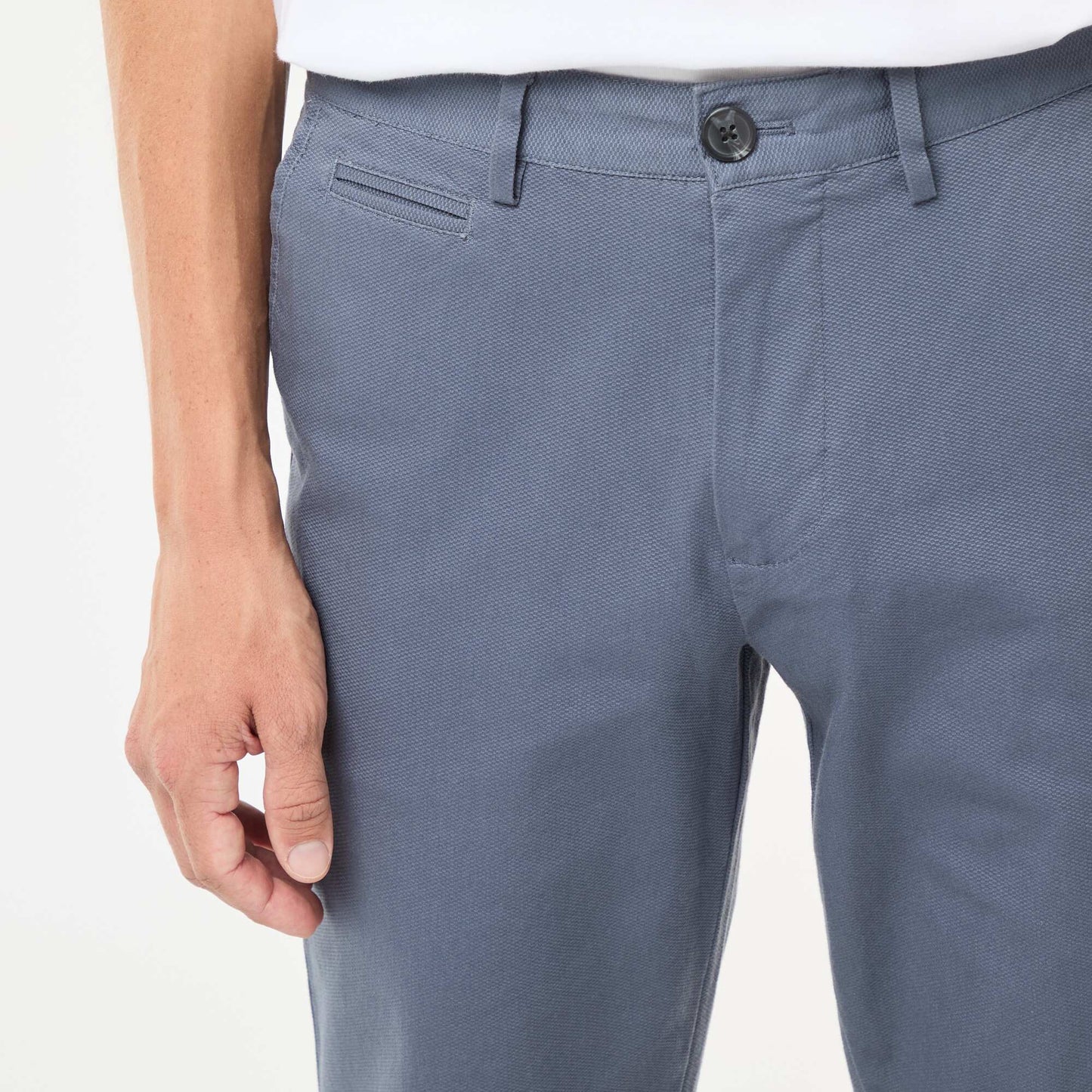 Pantalon chino en twill GRIS