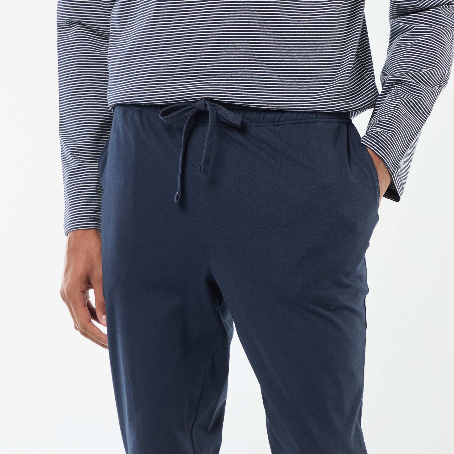 Ensemble pyjama long t-shirt + pantalon - 2 pièces BLEU
