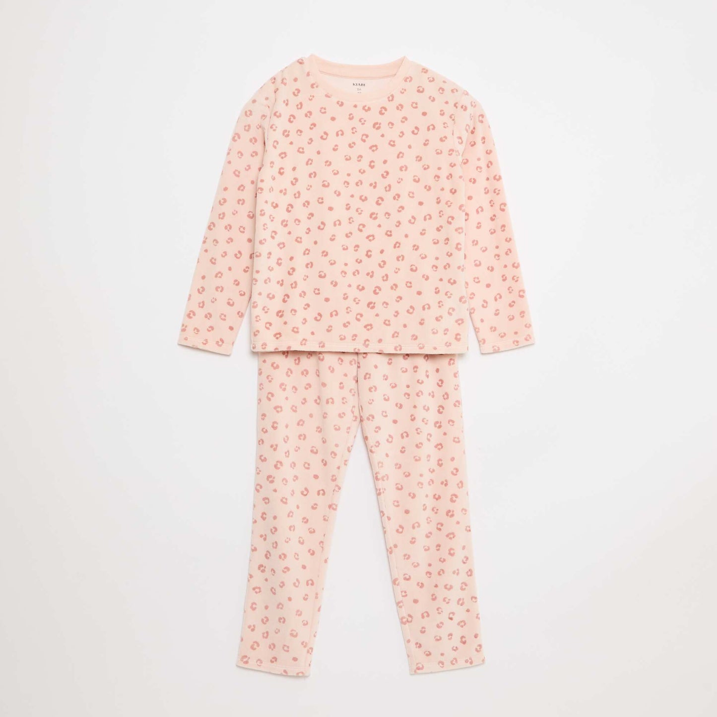 Ensemble de pyjama en polaire sweat + pantalon - 2 pièces ROSE