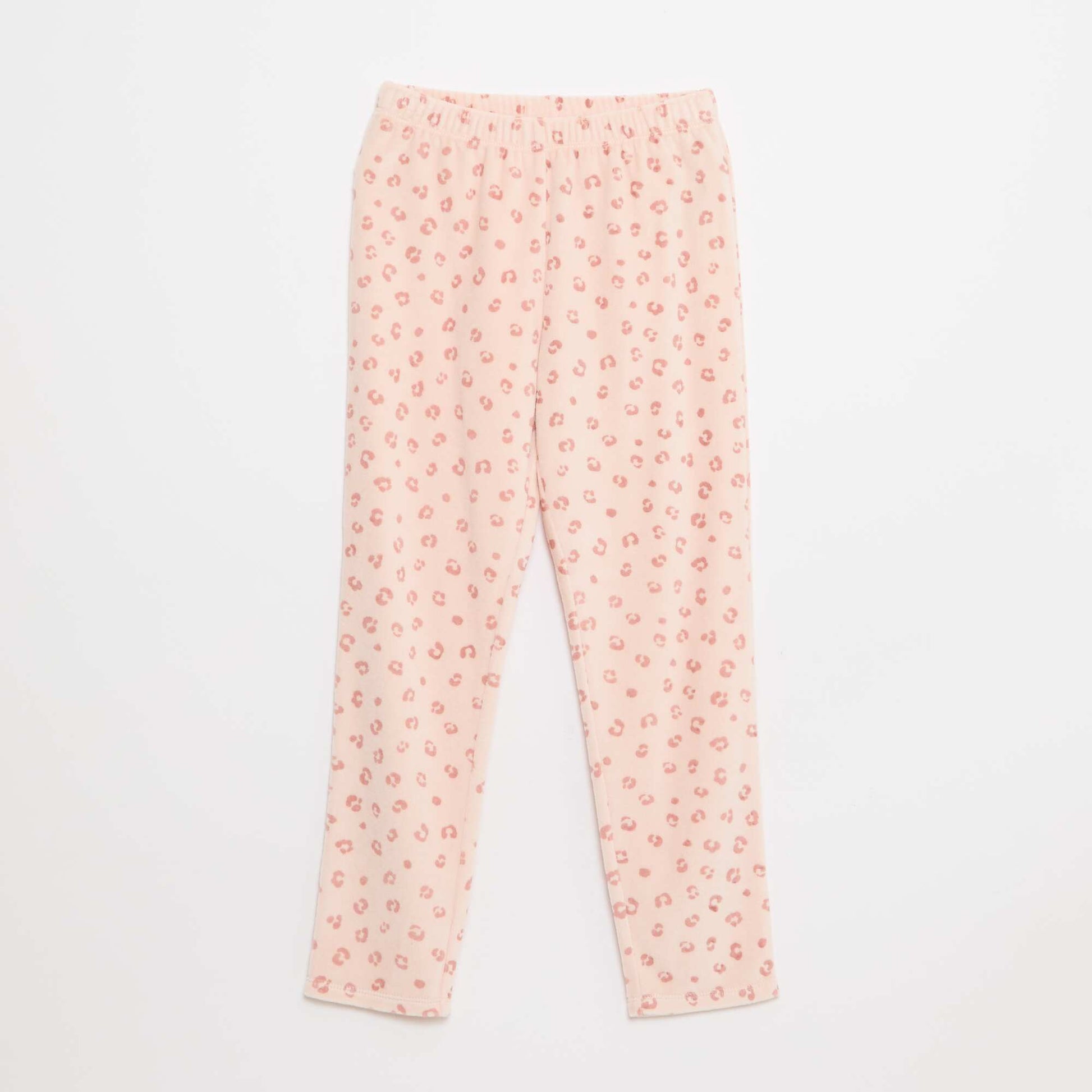 Ensemble de pyjama en polaire sweat + pantalon - 2 pièces ROSE