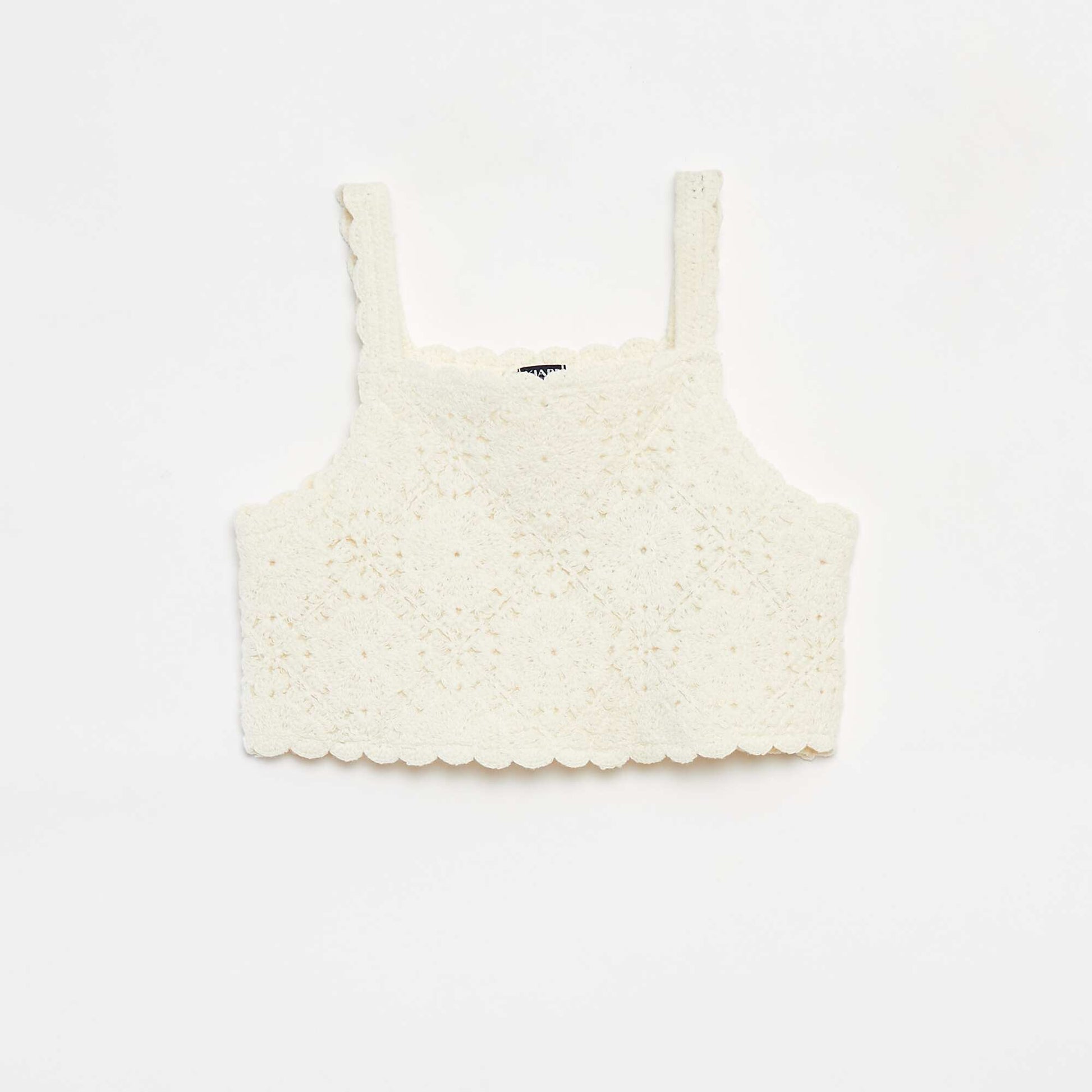 Débardeur en crochet BLANC