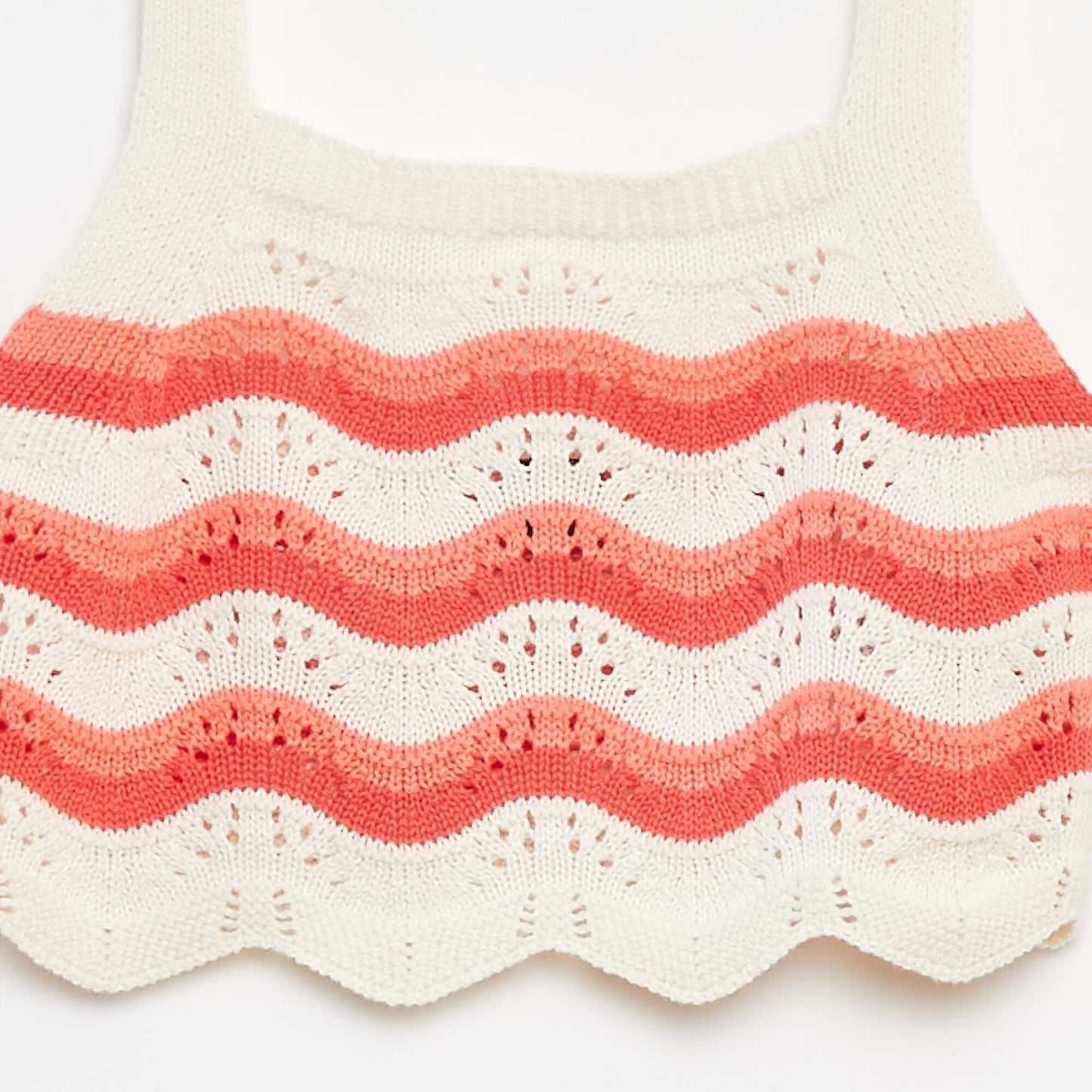 Débardeur en crochet avec motifs BEIGE