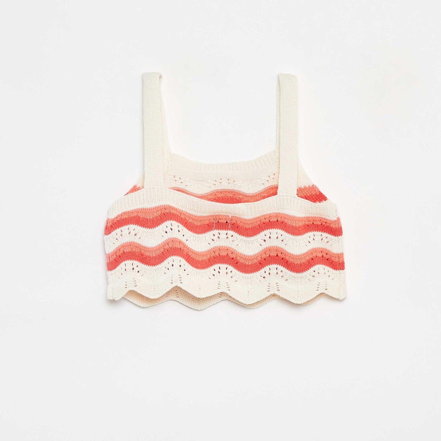 Débardeur en crochet avec motifs BEIGE