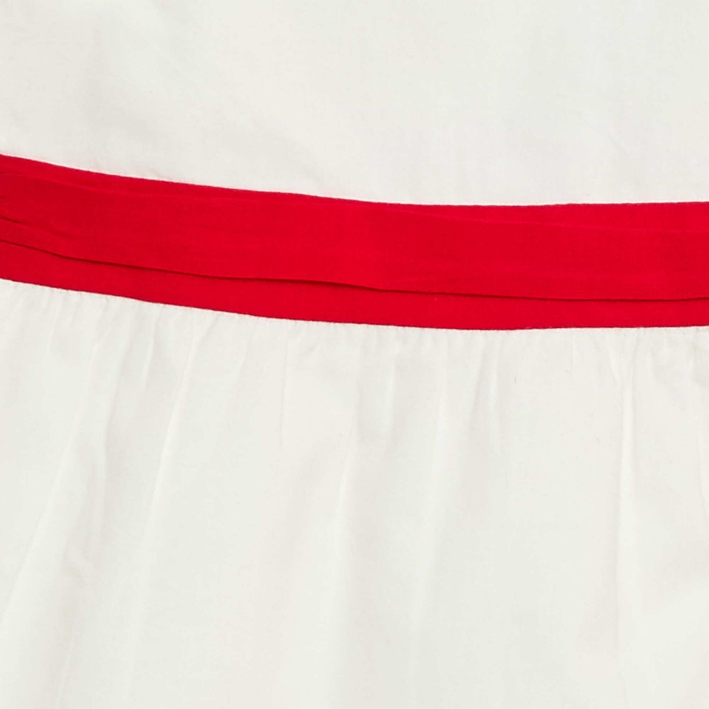 Robe de cérémonie avec ceinture en coton BLANC