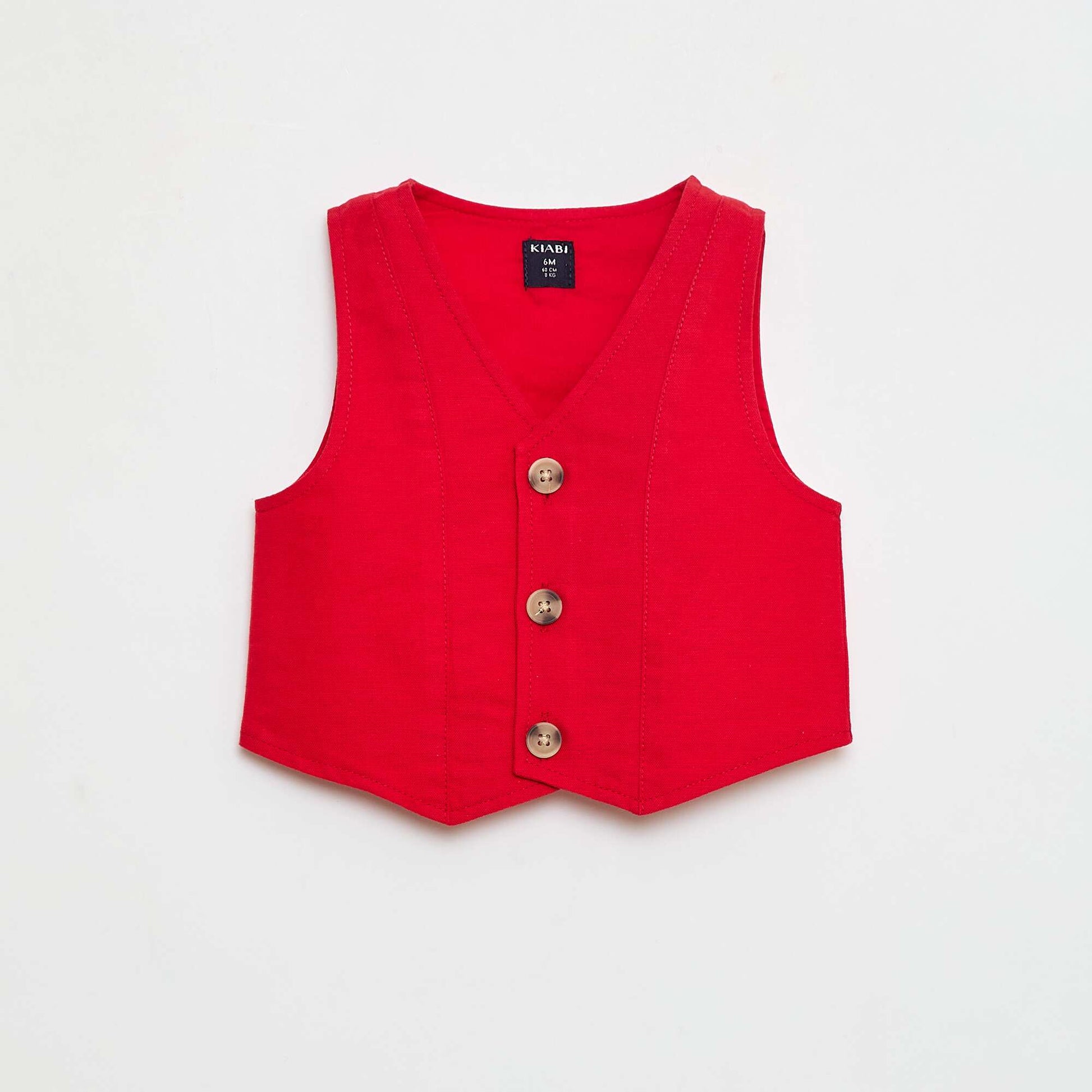 Ensemble de fête chemise + gilet de costume + noeud papillon + chino BLANC