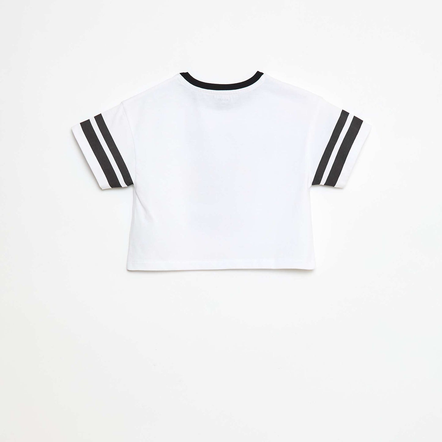 T-shirt style sport américain manches courtes BLANC