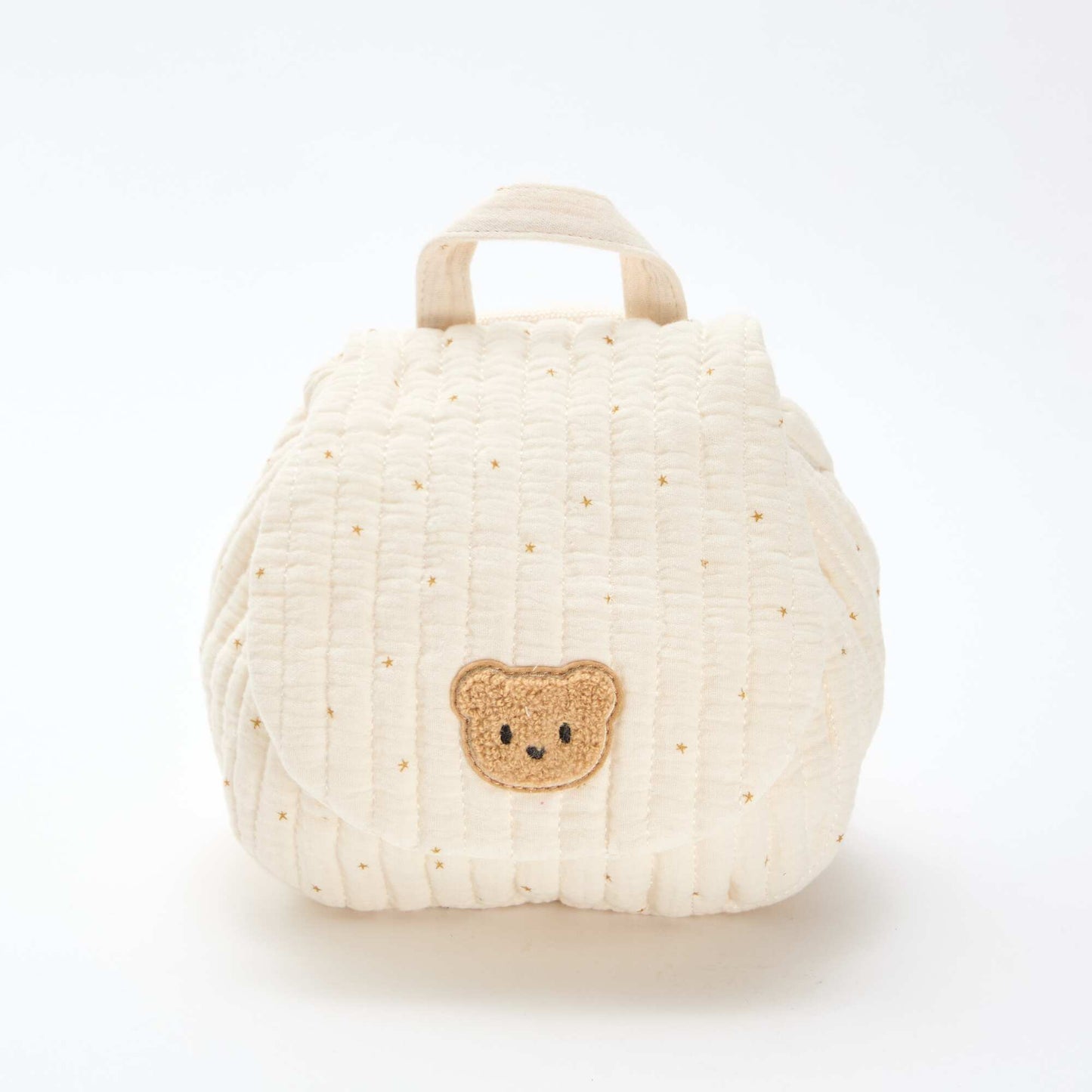 Sac à dos en gaze de coton imprimé BEIGE