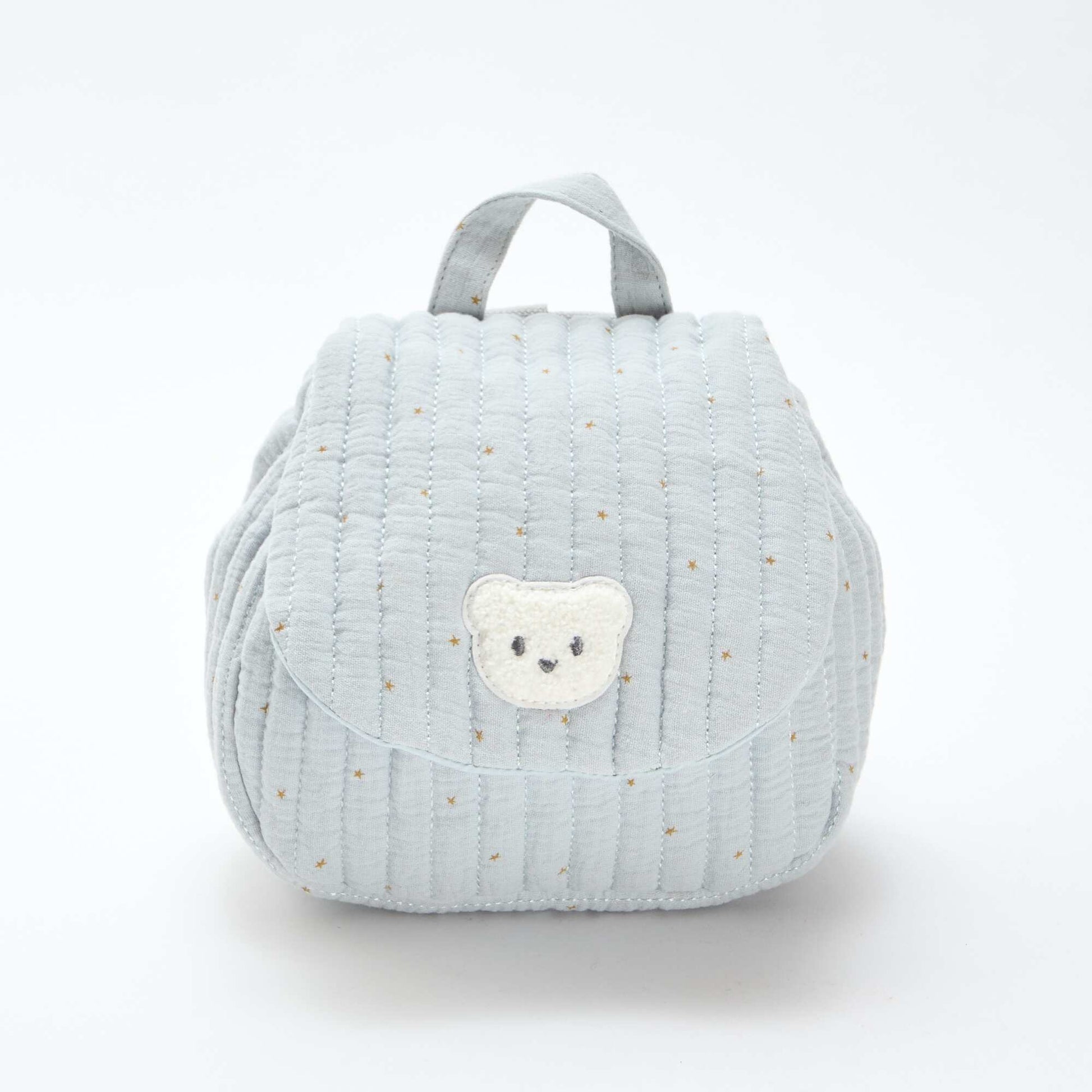 Sac à dos en gaze de coton imprimé BLEU