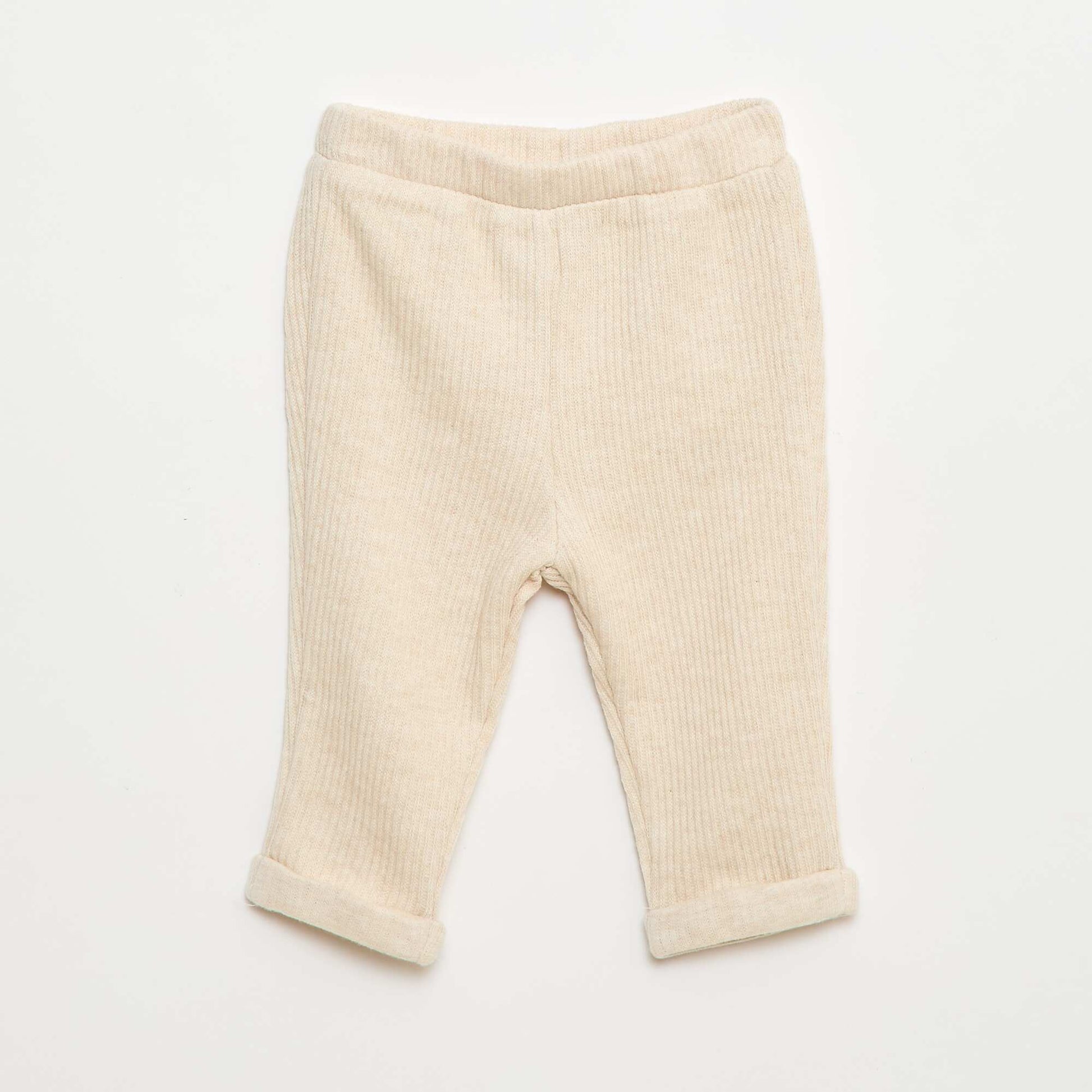 Ensemble sweat + legging côtelé - 2 pièces BEIGE