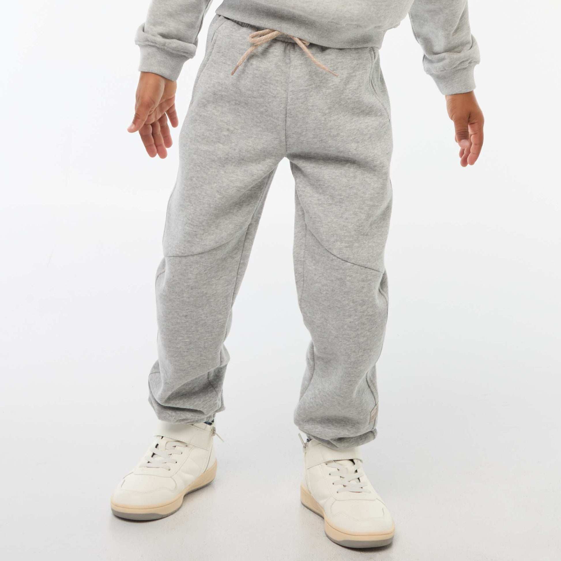 Jogging en molleton uni GRIS