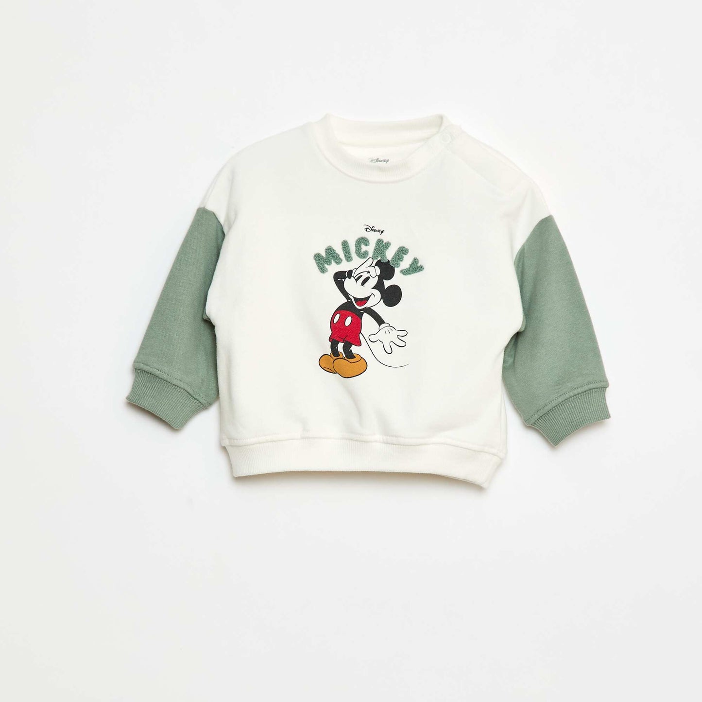 Sweat 'Mickey' 'Disney' à col rond VERT