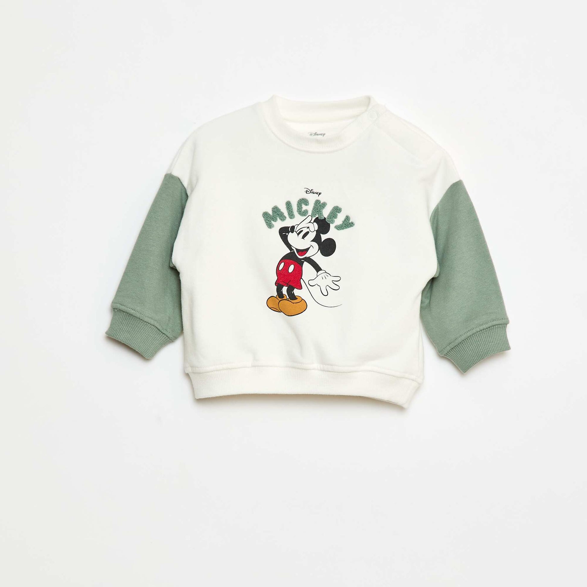 Sweat 'Mickey' 'Disney' à col rond VERT