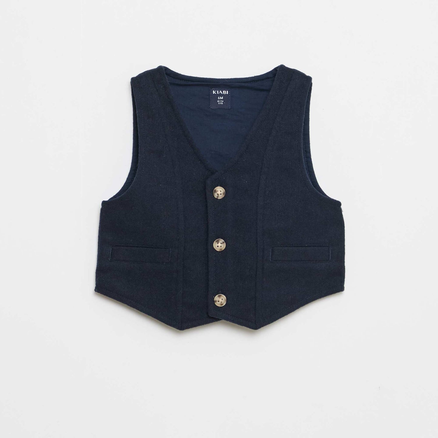Ensemble chemise + pantalon + gilet - 3 pièces BLEU