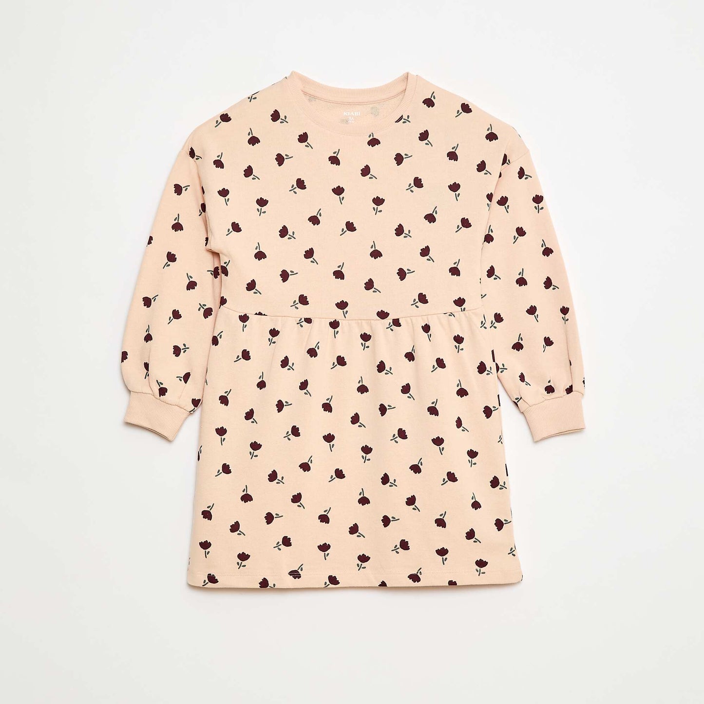 Robe à motif en molleton non-doublé ROSE