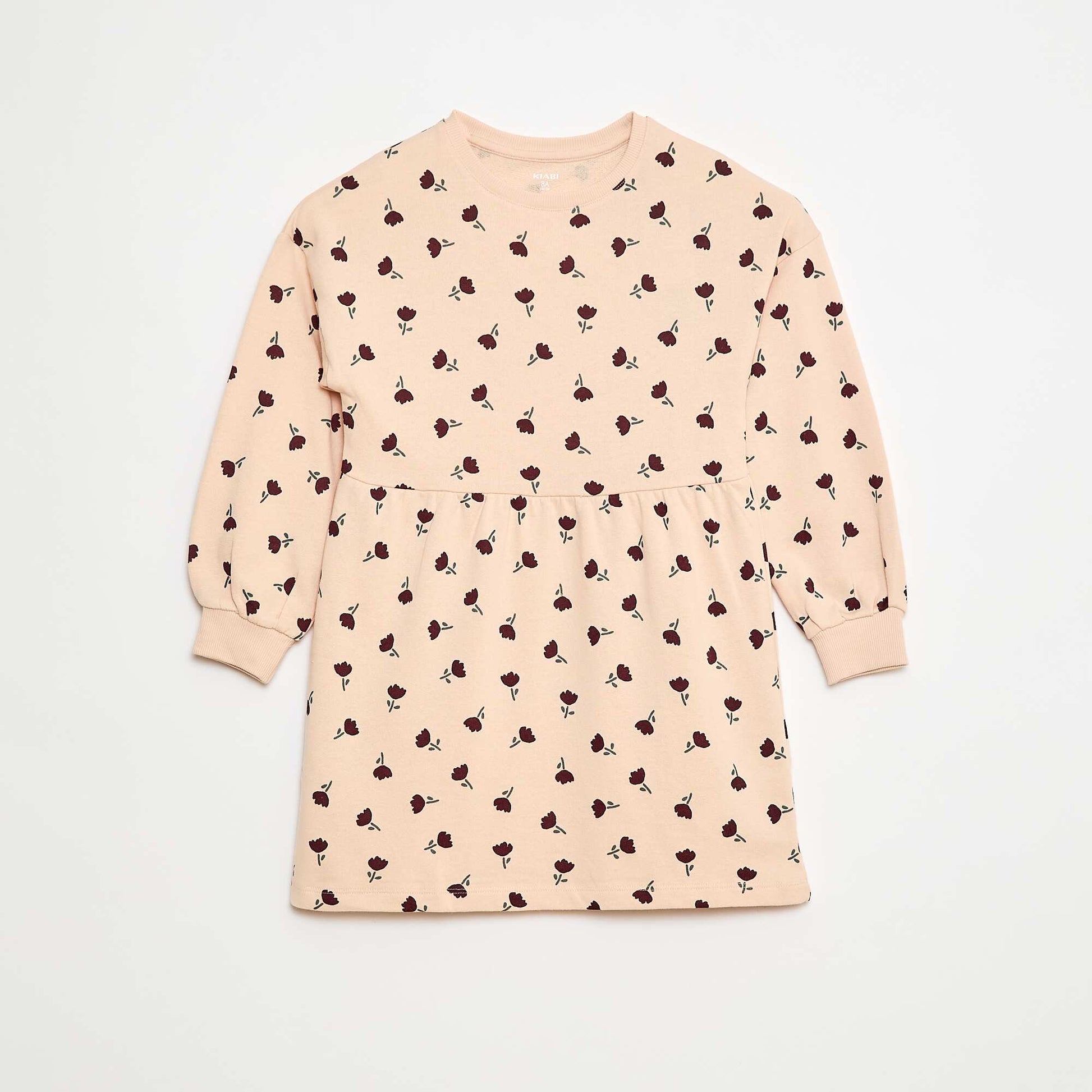 Robe à motif en molleton non-doublé ROSE