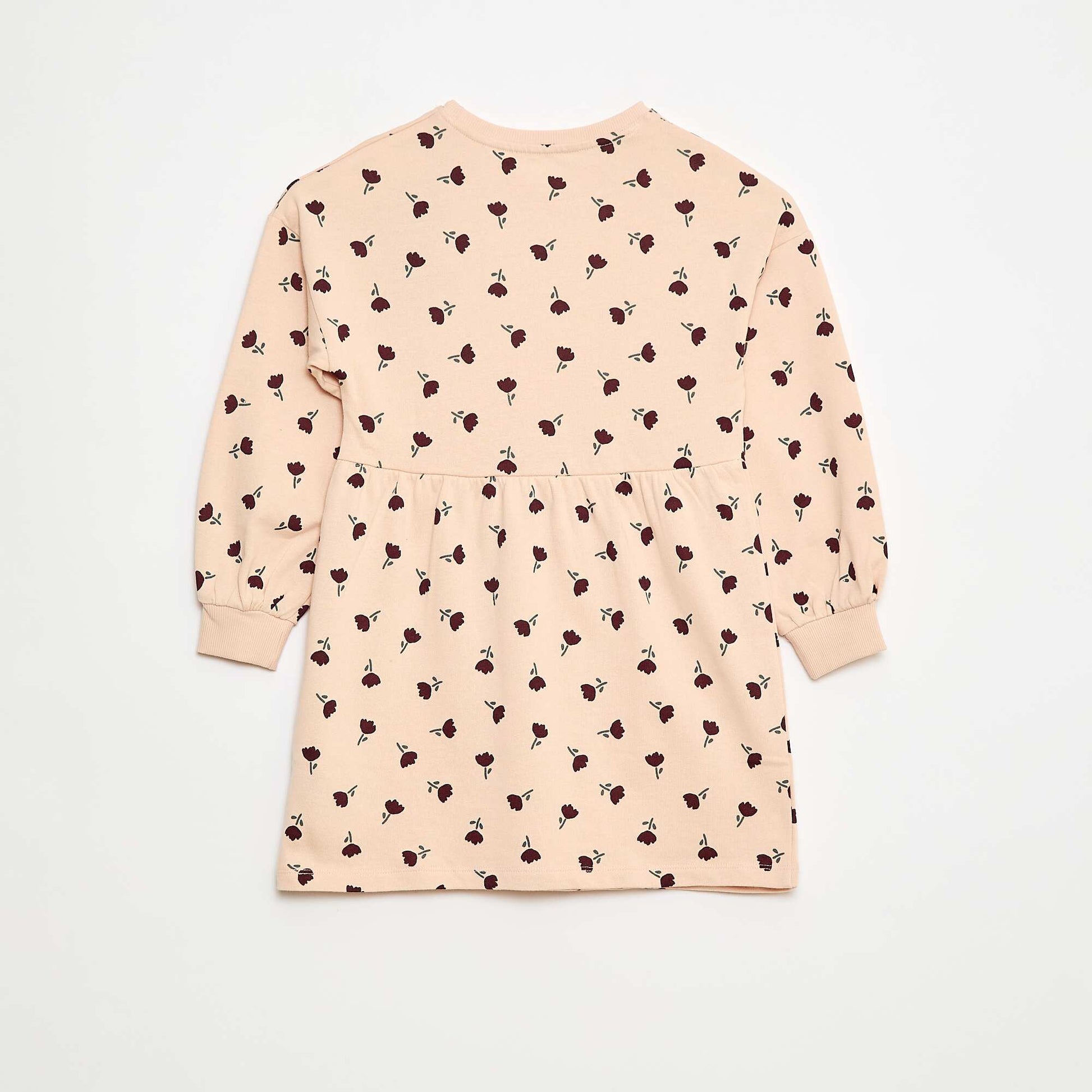 Robe à motif en molleton non-doublé ROSE