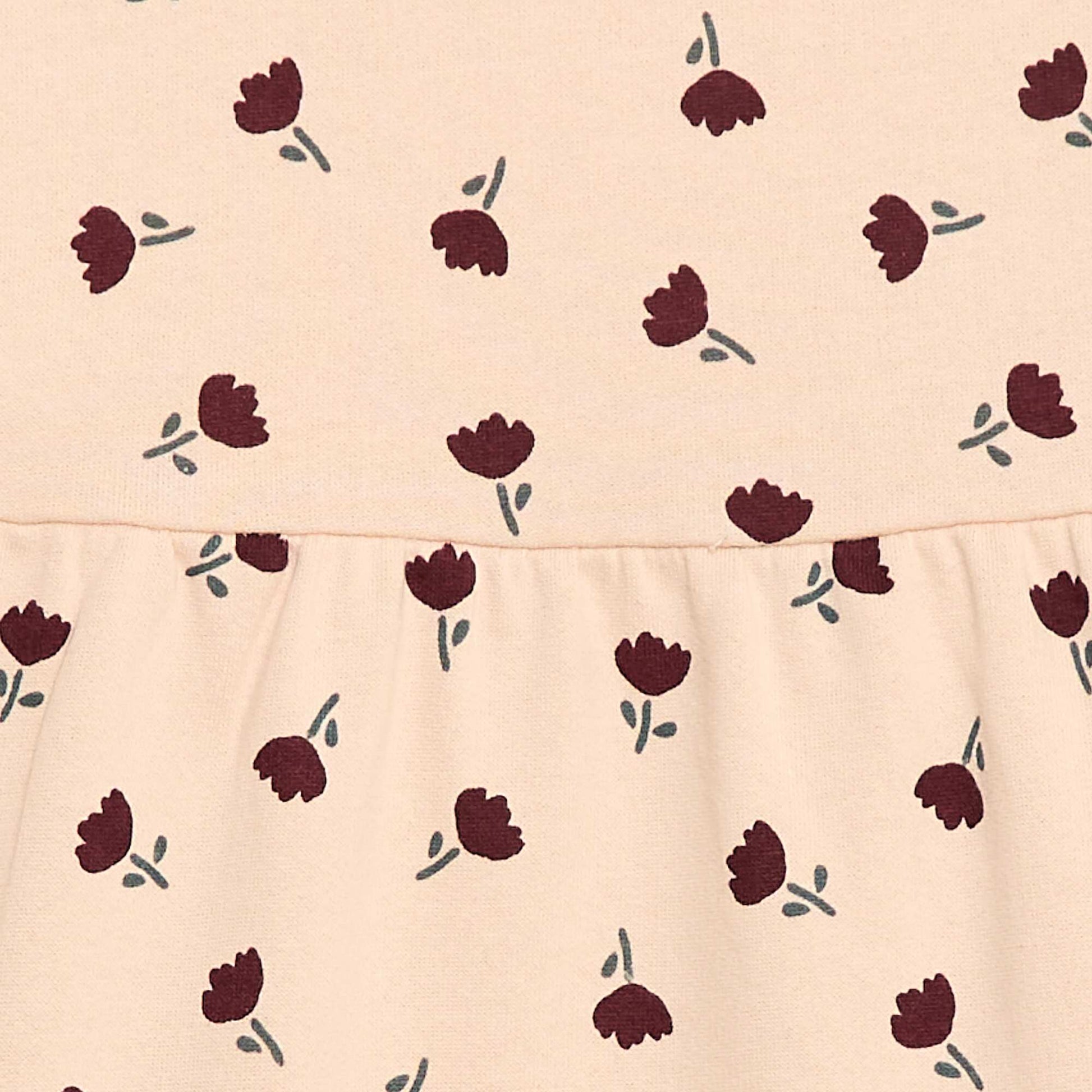 Robe à motif en molleton non-doublé ROSE