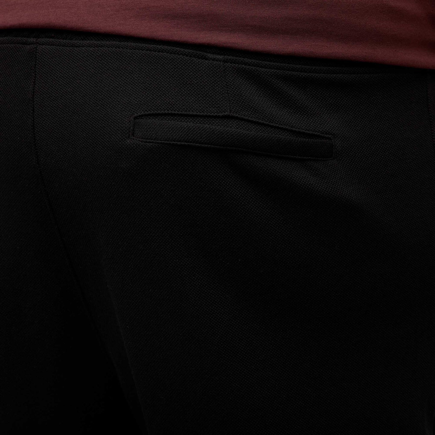 Jogging uni en maille piquée NOIR