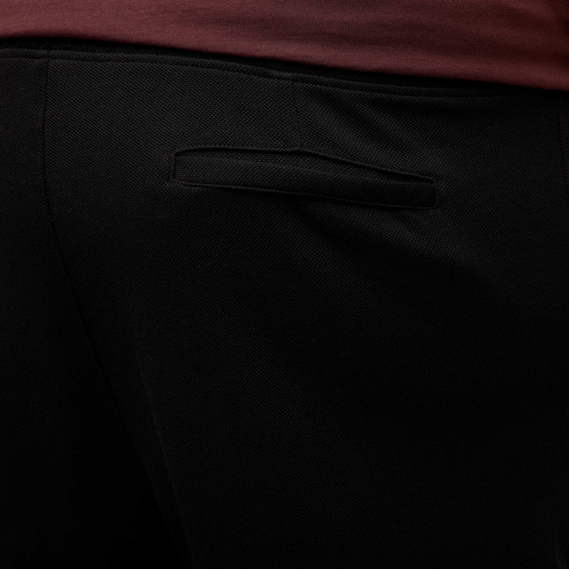 Jogging uni en maille piquée NOIR