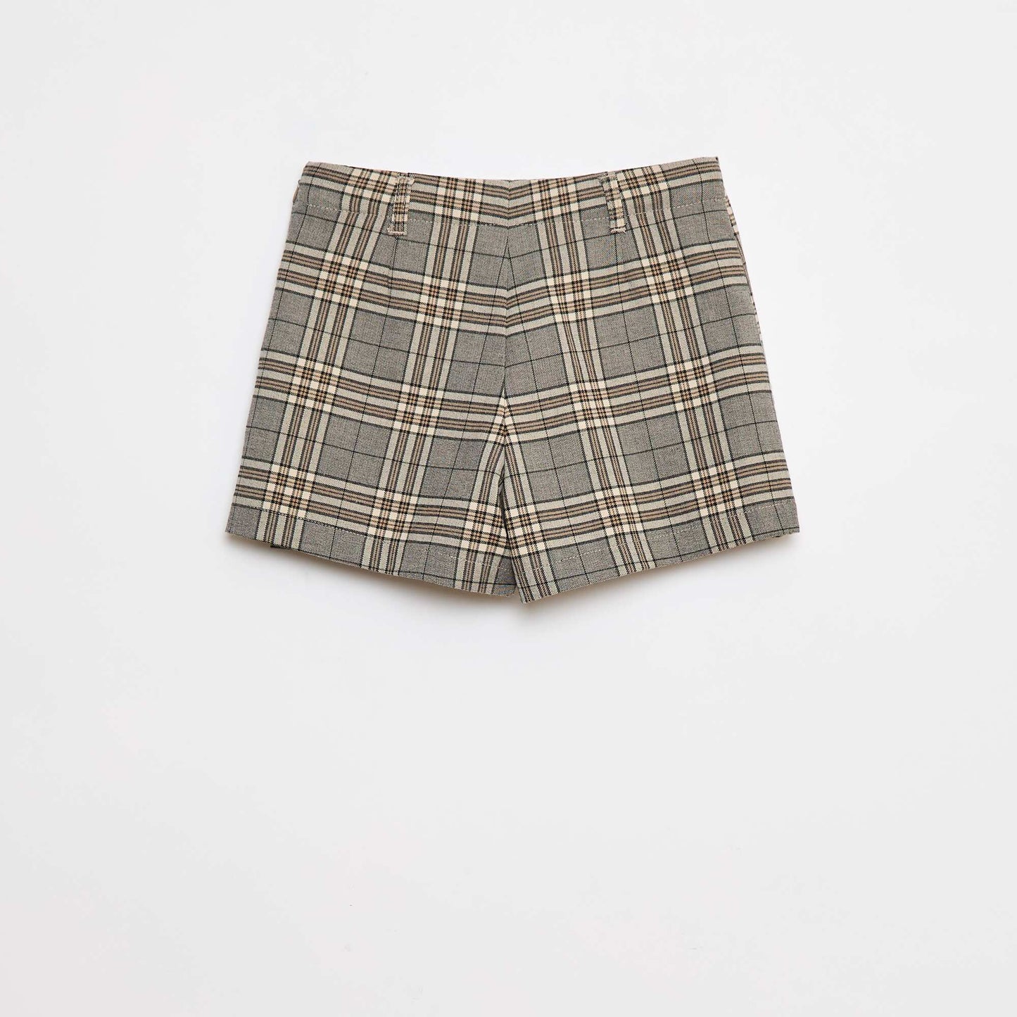 Jupe-short à carreaux GRIS