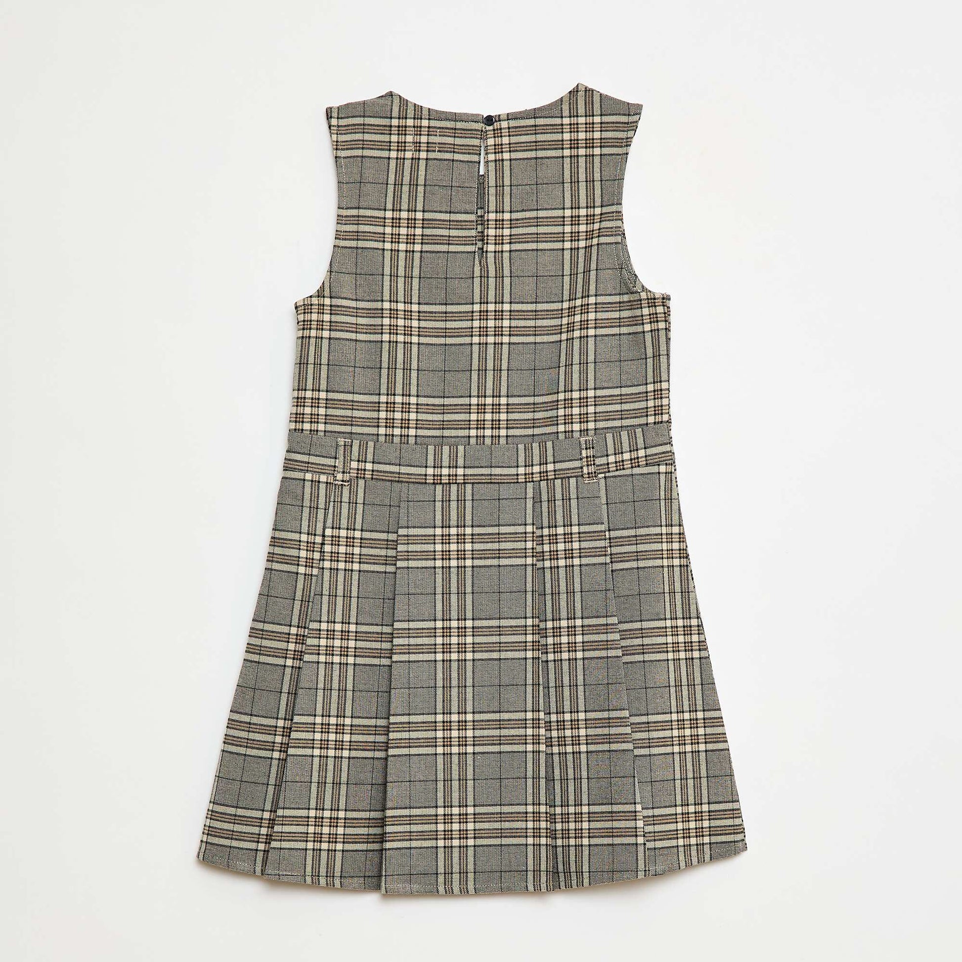 Robe mi-cuisse à carreaux GRIS