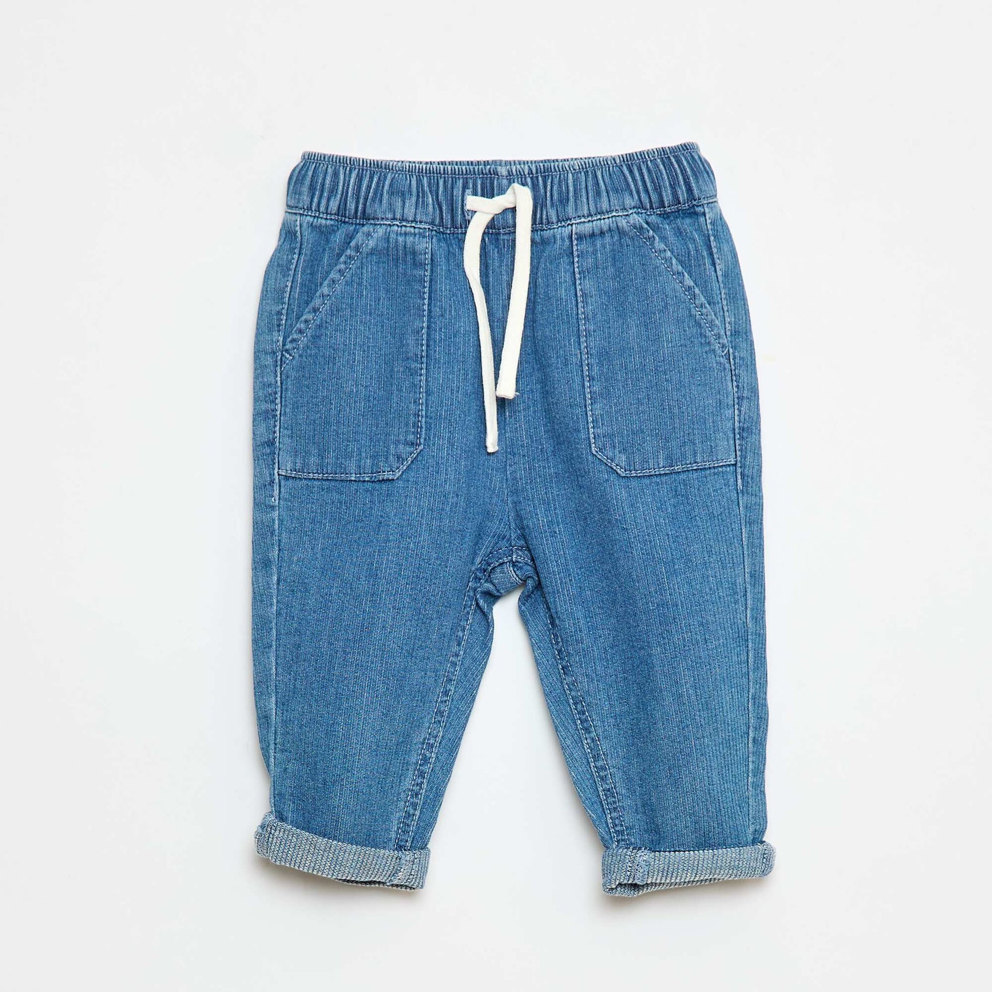 Pantalon en coton BLEU