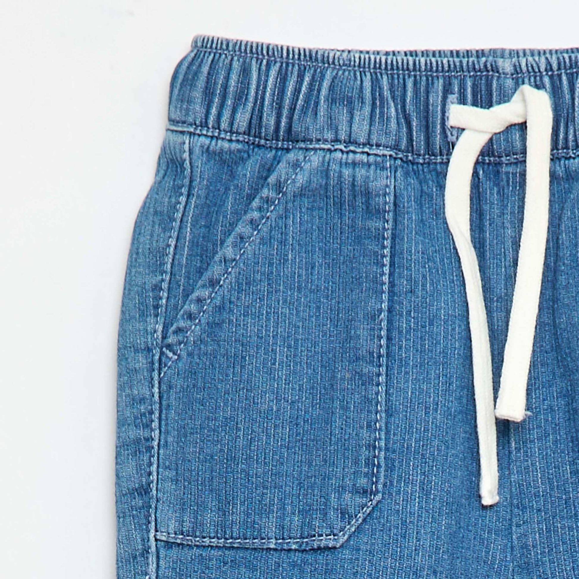 Pantalon en coton BLEU