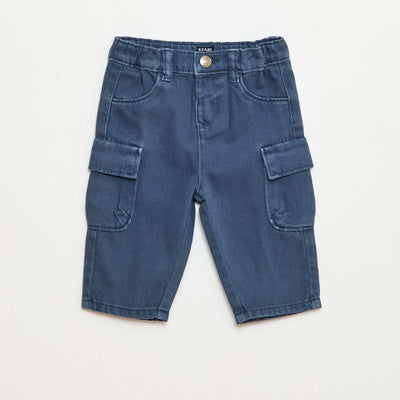 Pantalon paper bag BLEU