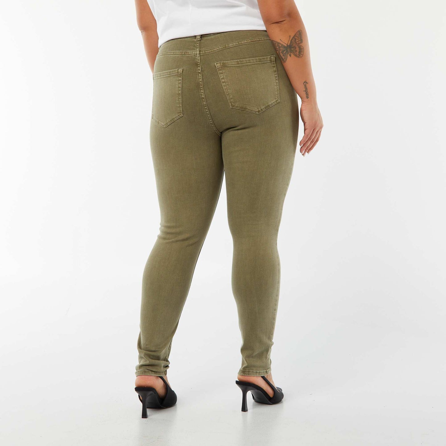 Jean skinny fit / coupe très ajustée - L30 KAKI