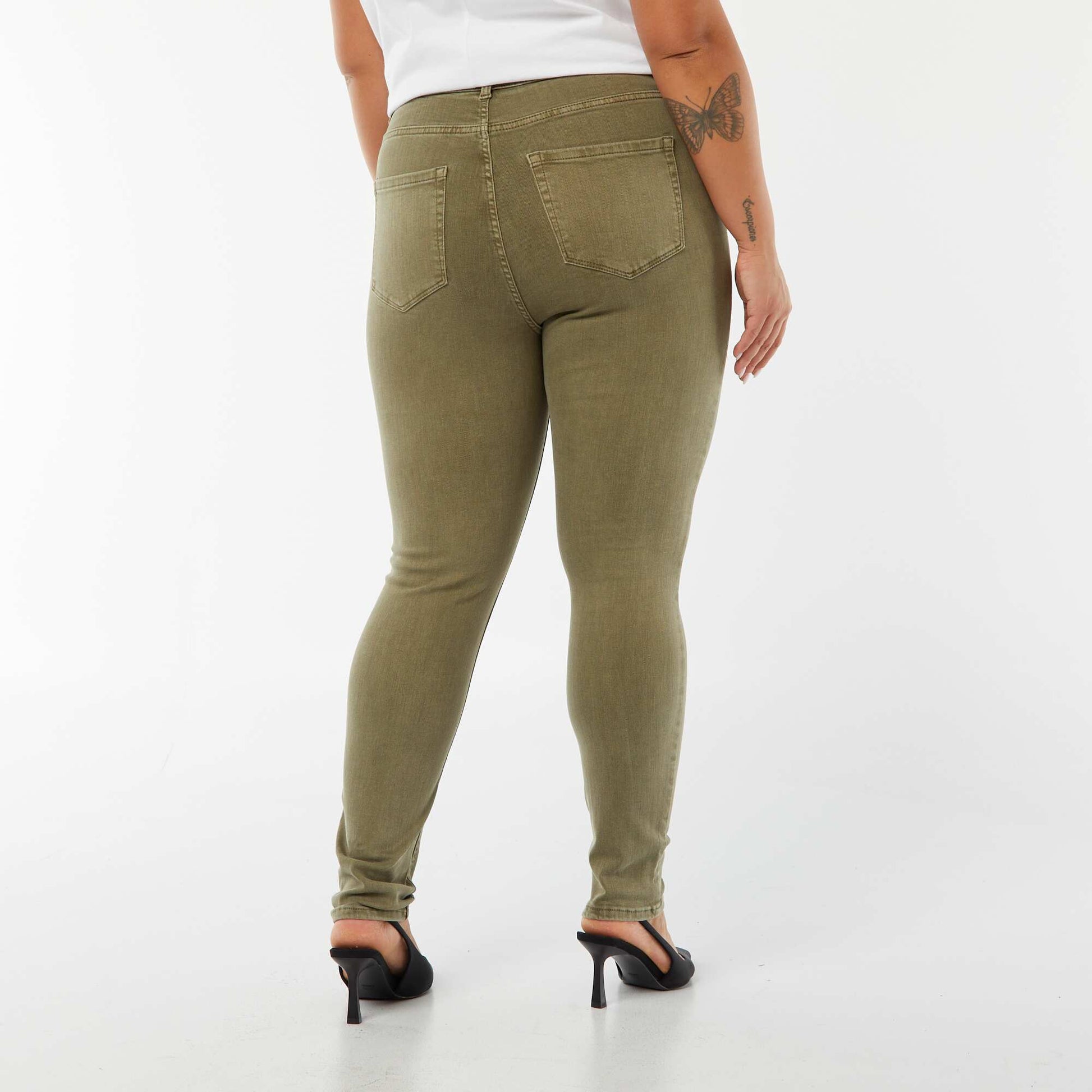 Jean skinny fit / coupe très ajustée - L30 KAKI