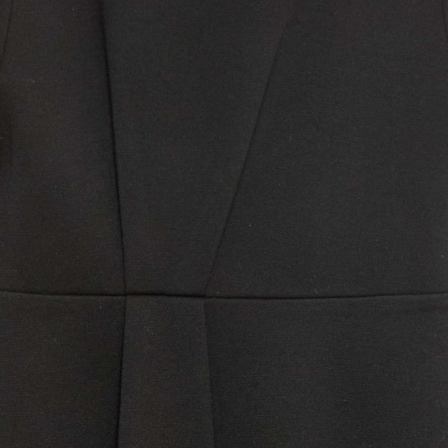 Robe Milano à la coupe évasée à manches courtes NOIR