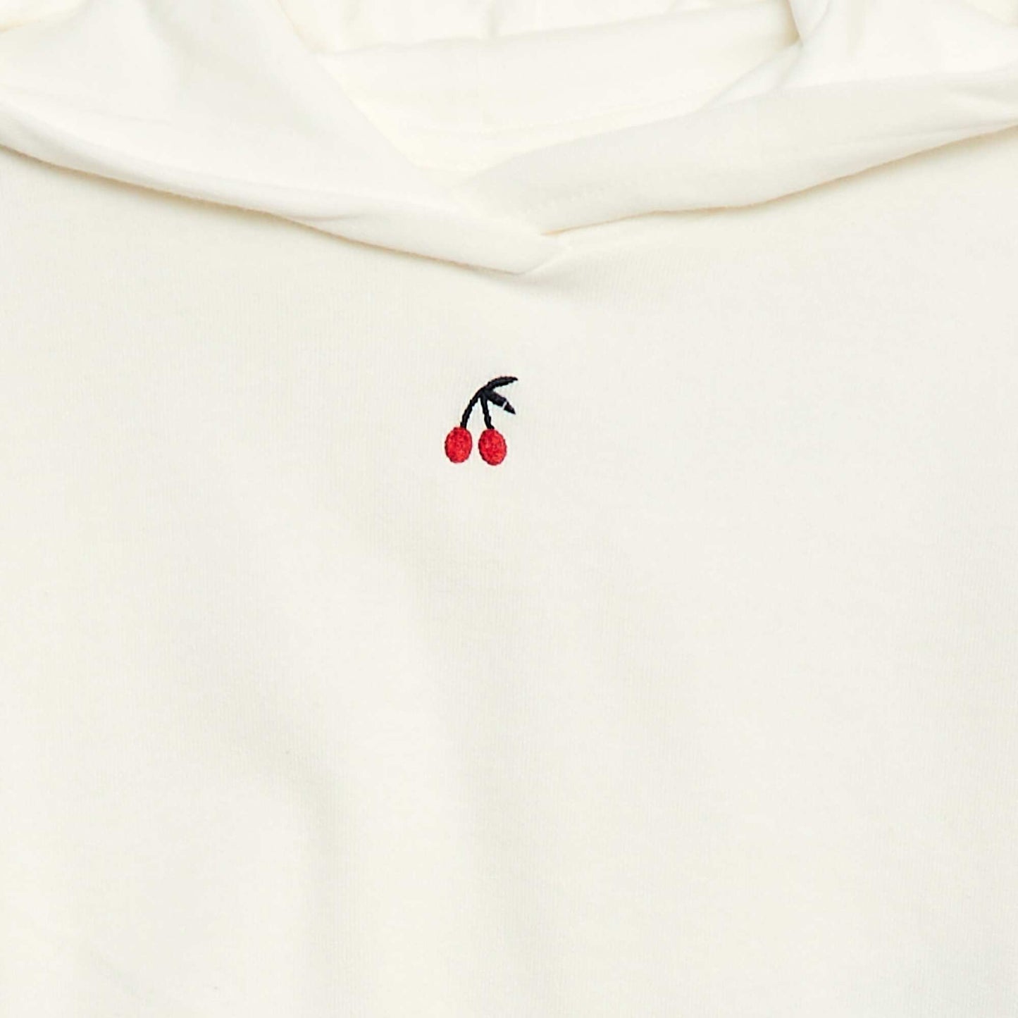 Ensemble sweat à capuche + legging maille BLANC