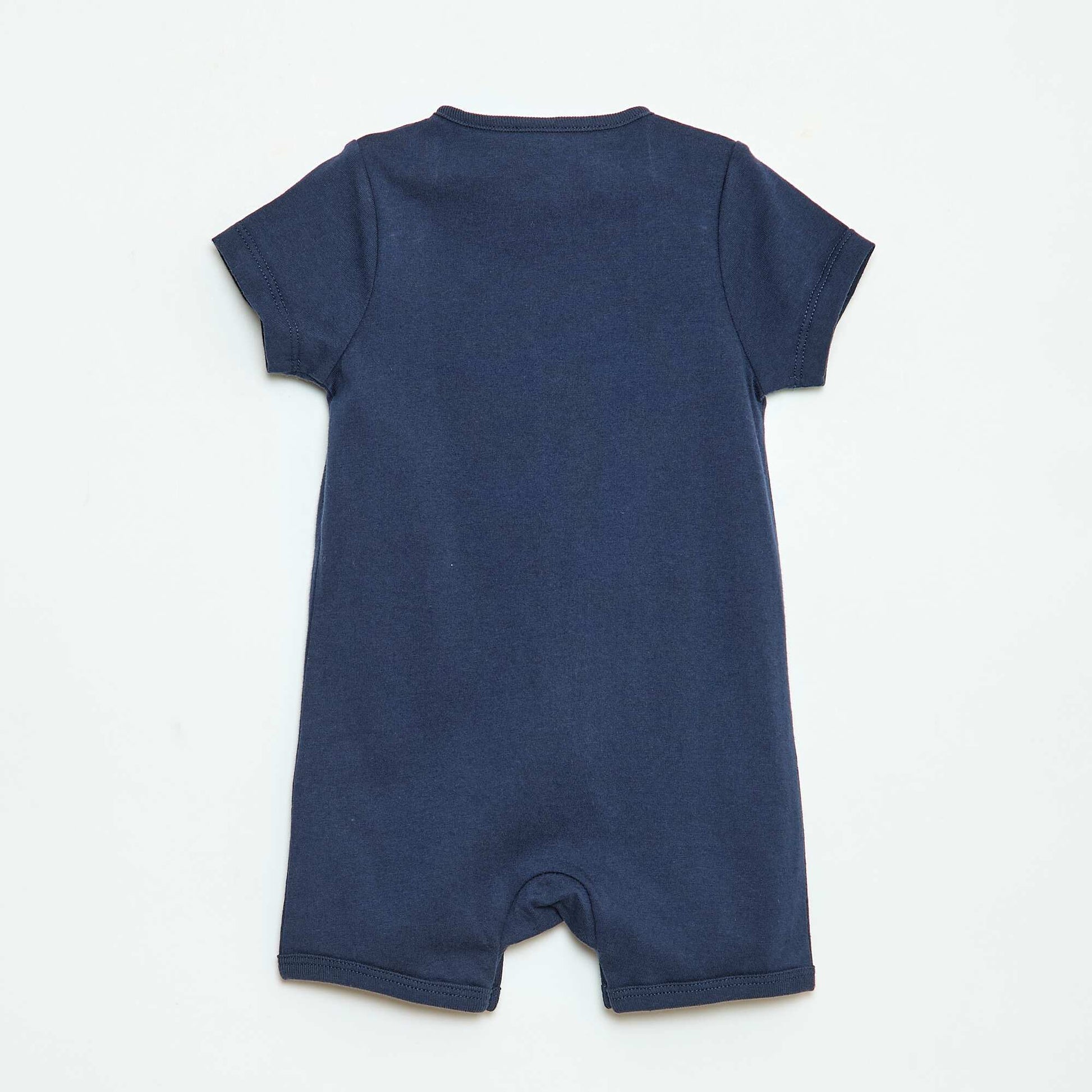 Dors bien léger en jersey coton uni BLEU