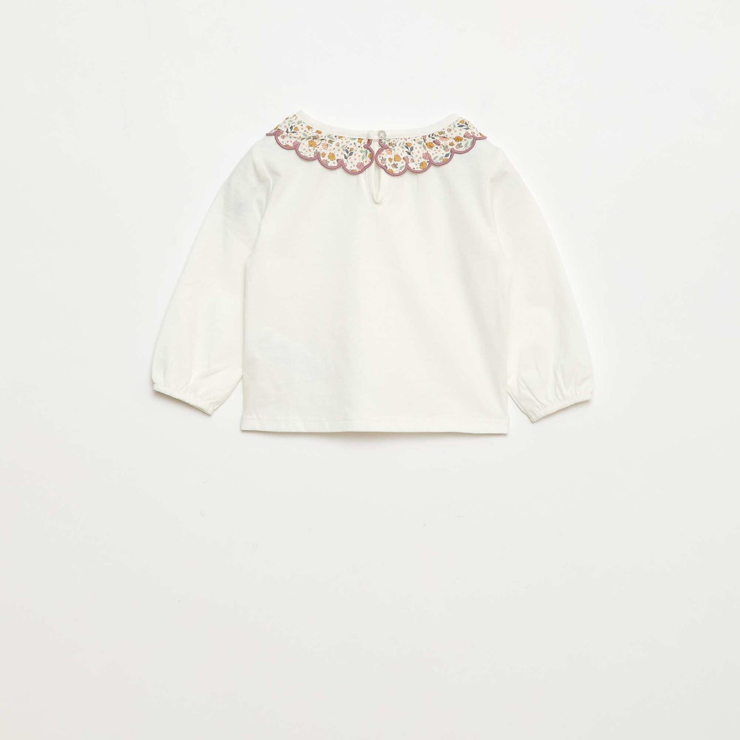 Ensemble gilet effet moutonné + t-shirt + legging - 3 pièces BLANC