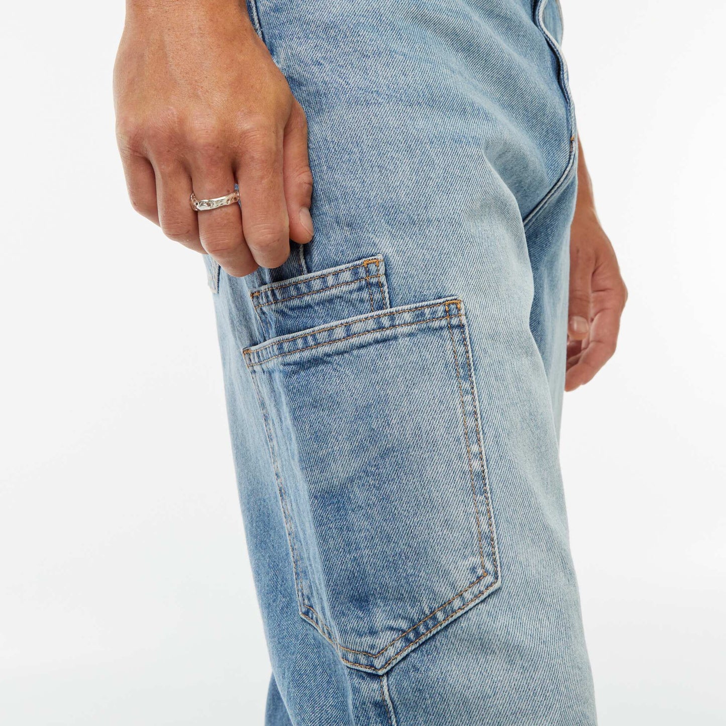 Jean coupe droite - regular fit à 5 poches BLEU