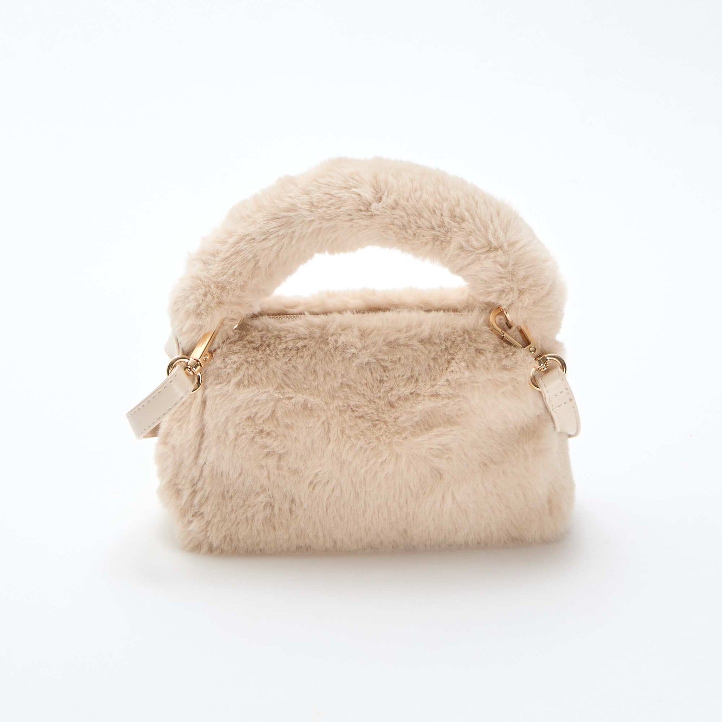 Sac imitation fausse fourrure BEIGE