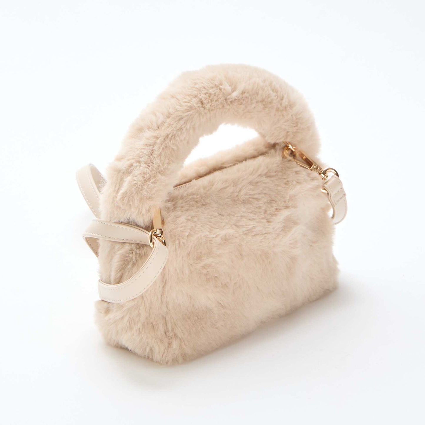 Sac imitation fausse fourrure BEIGE
