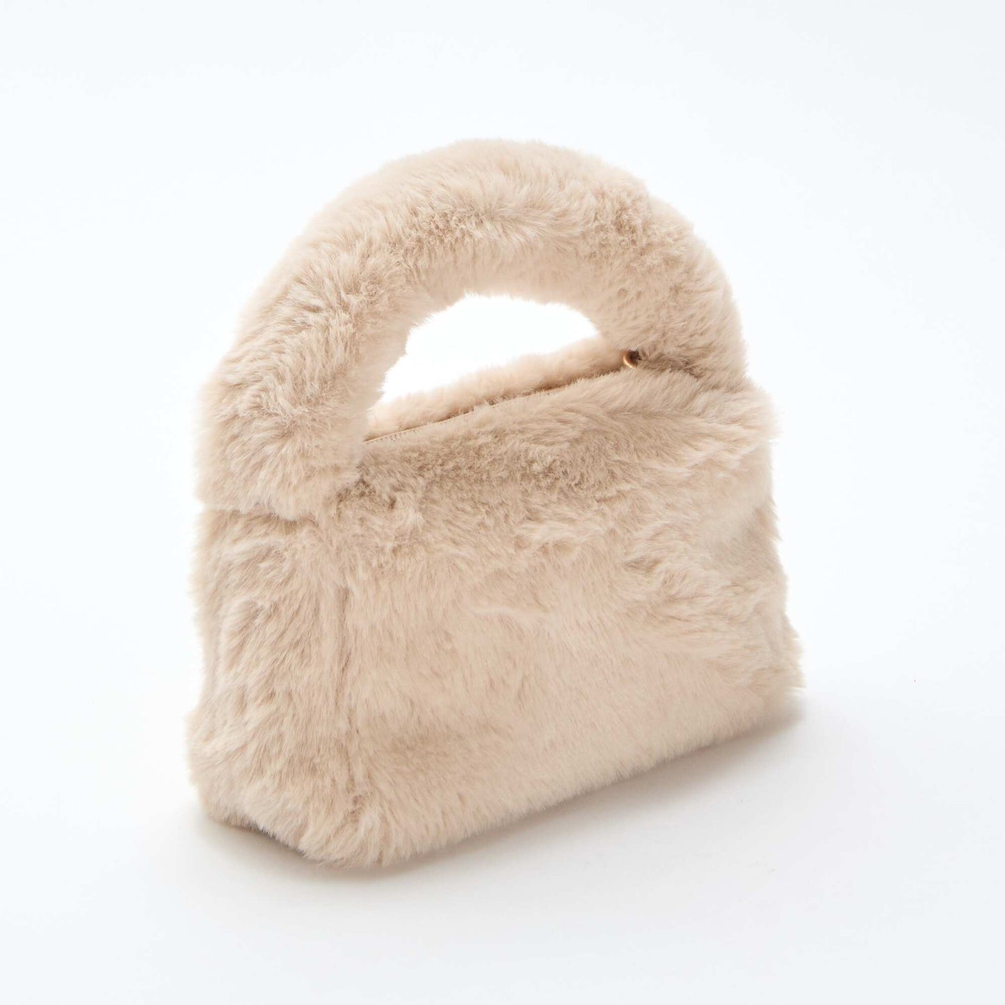Sac imitation fausse fourrure BEIGE