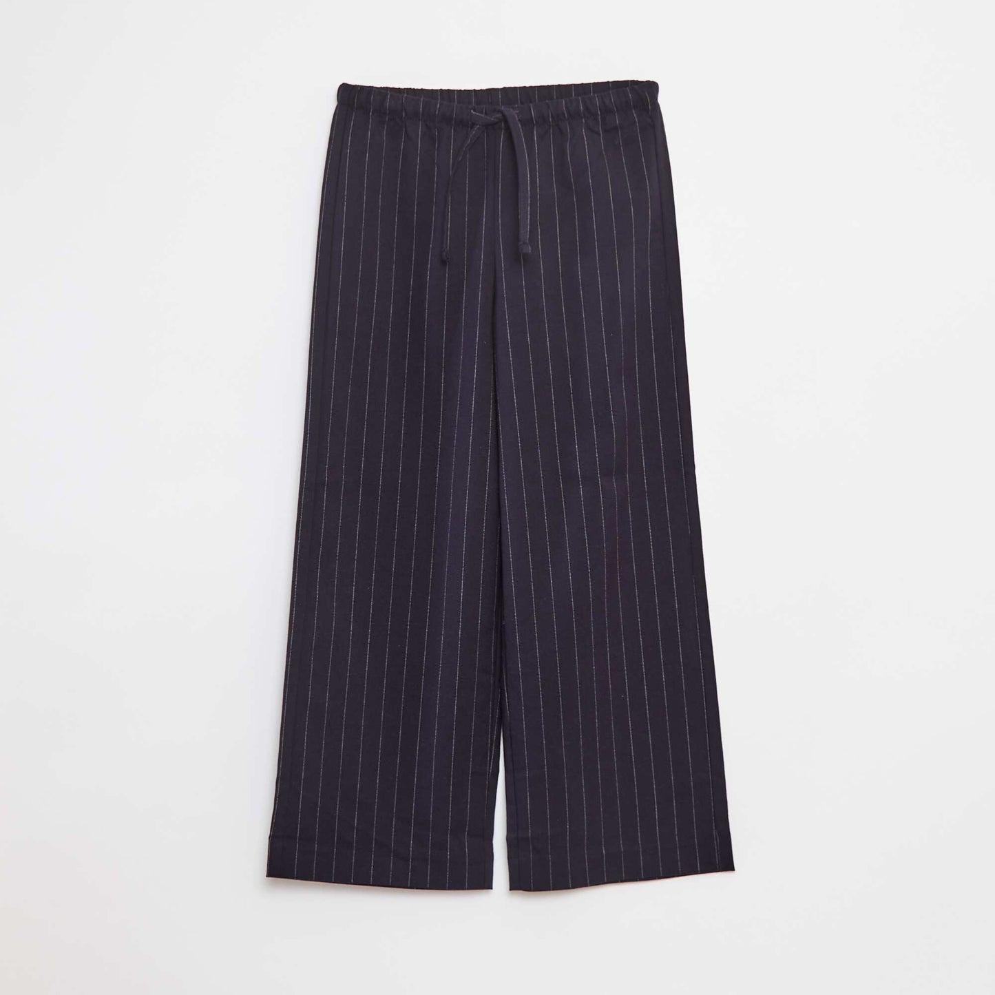 Pantalon large avec ceinture élastiquée et 2 poches BLEU