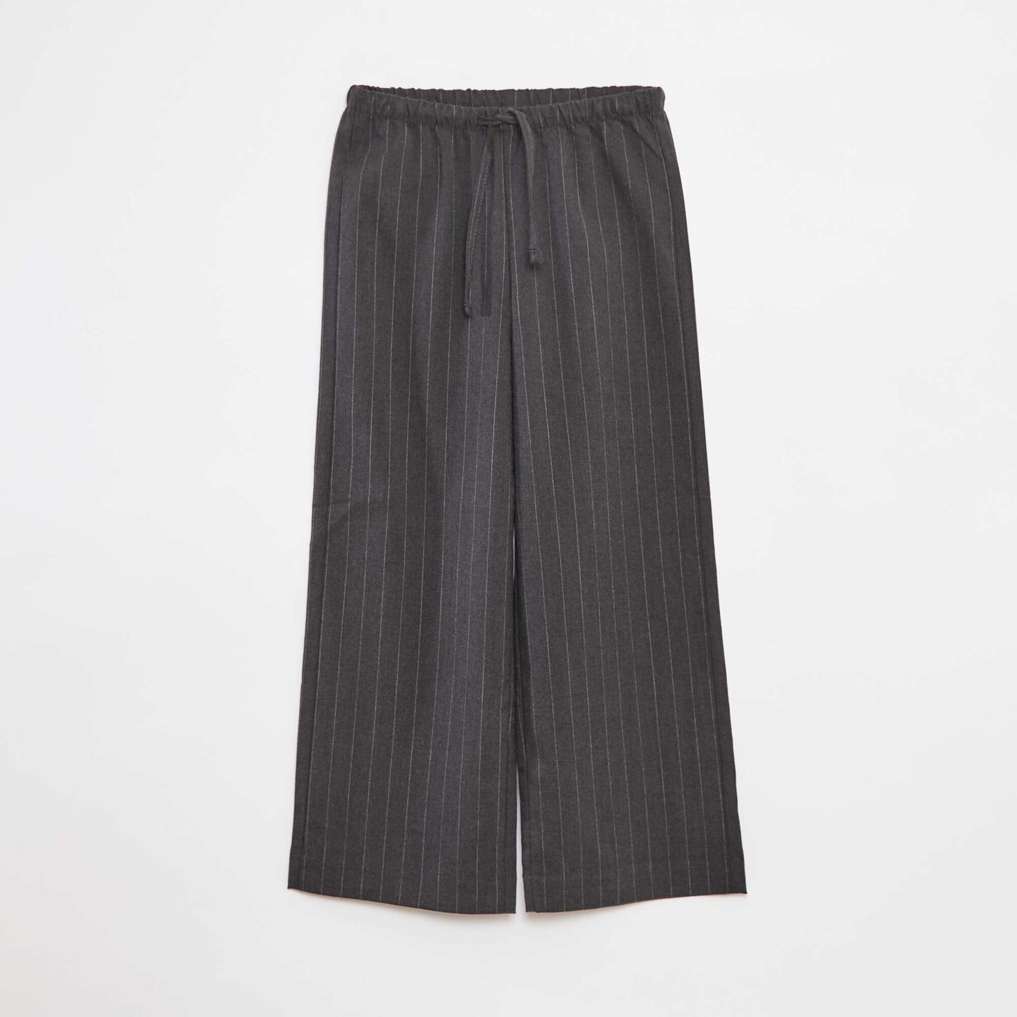 Pantalon large avec ceinture élastiquée et 2 poches GRIS