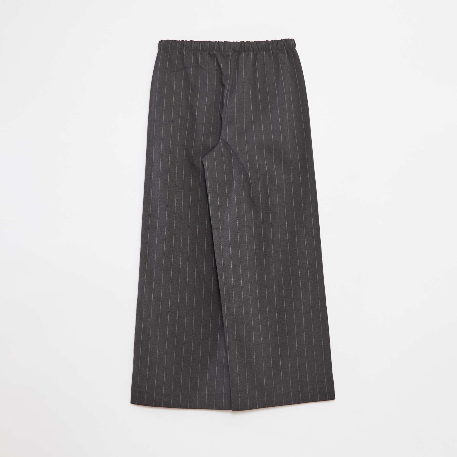 Pantalon large avec ceinture élastiquée et 2 poches GRIS