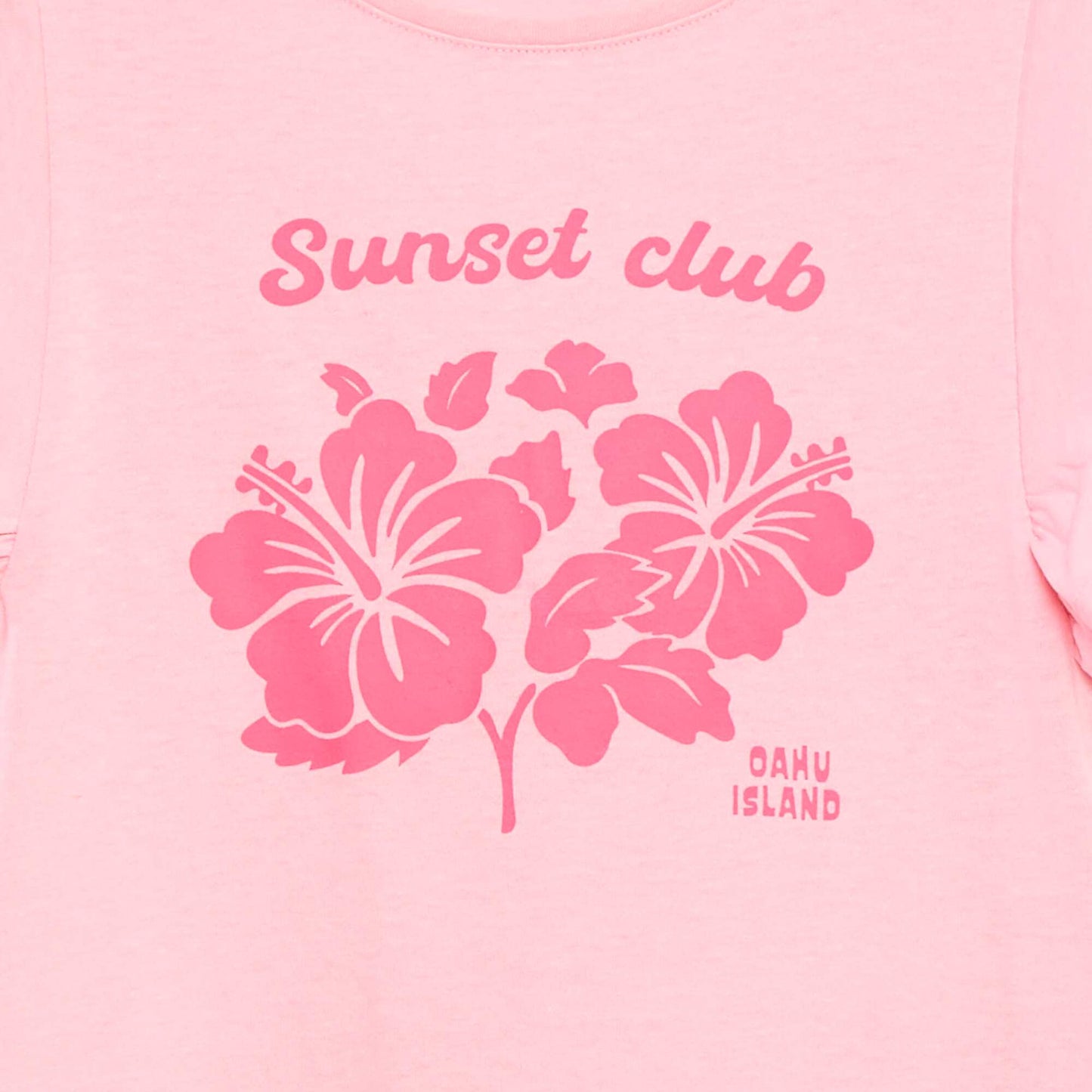 T-shirt en jersey avec un imprimé recto/verso et des manches volantées ROSE