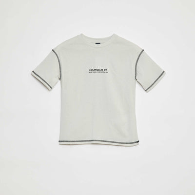 T-shirt à manches courtes avec animation GRIS