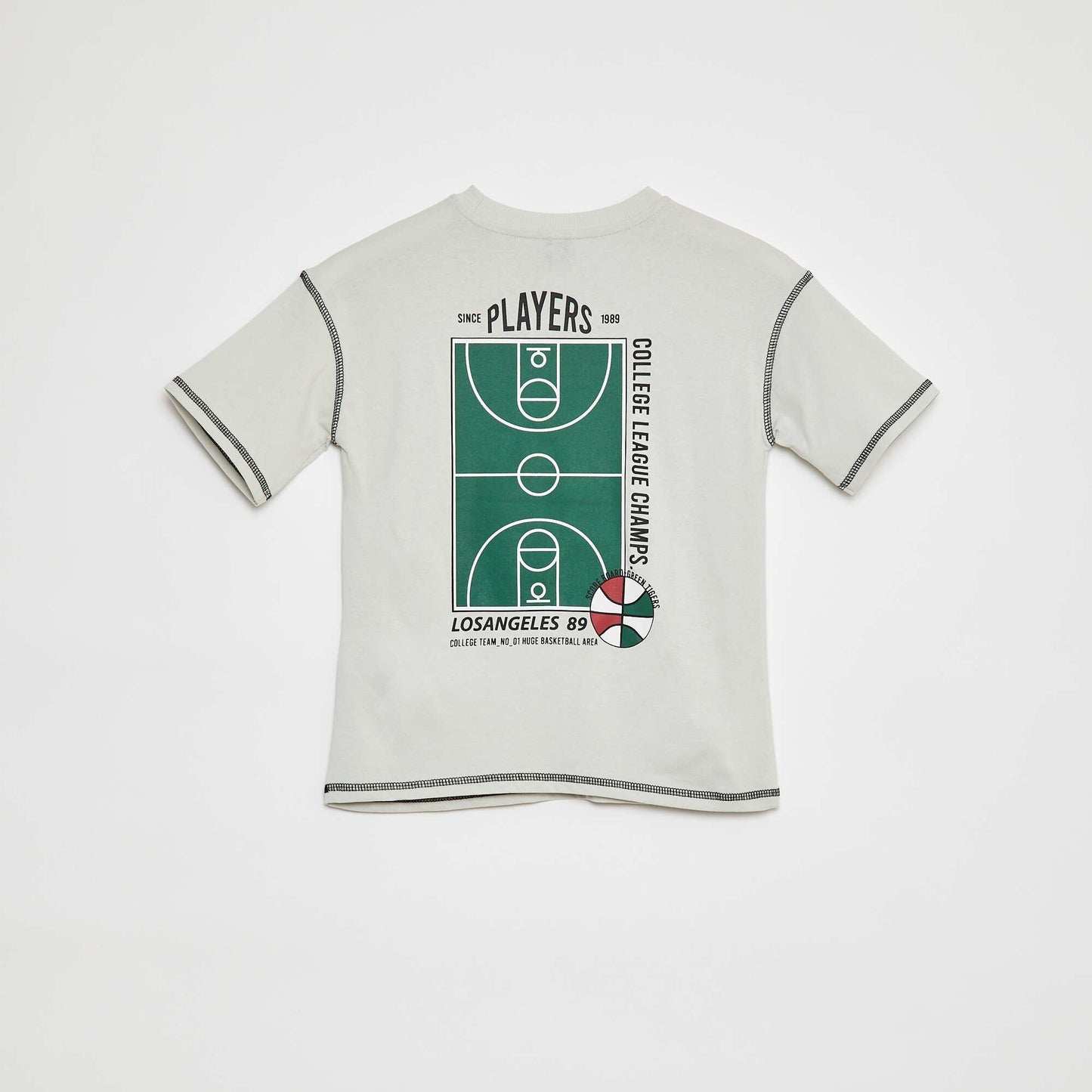 T-shirt à manches courtes avec animation GRIS