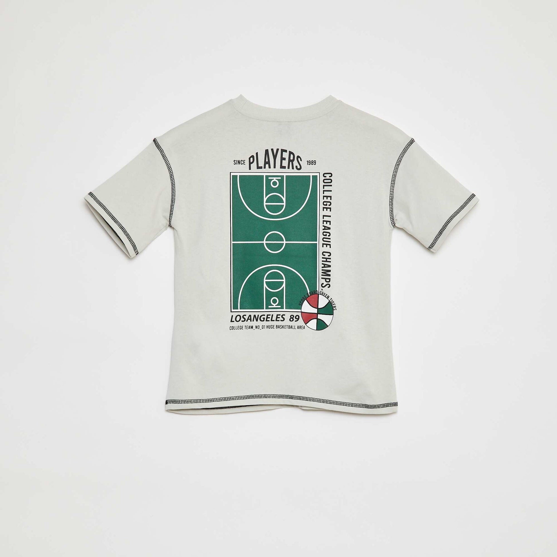 T-shirt à manches courtes avec animation GRIS