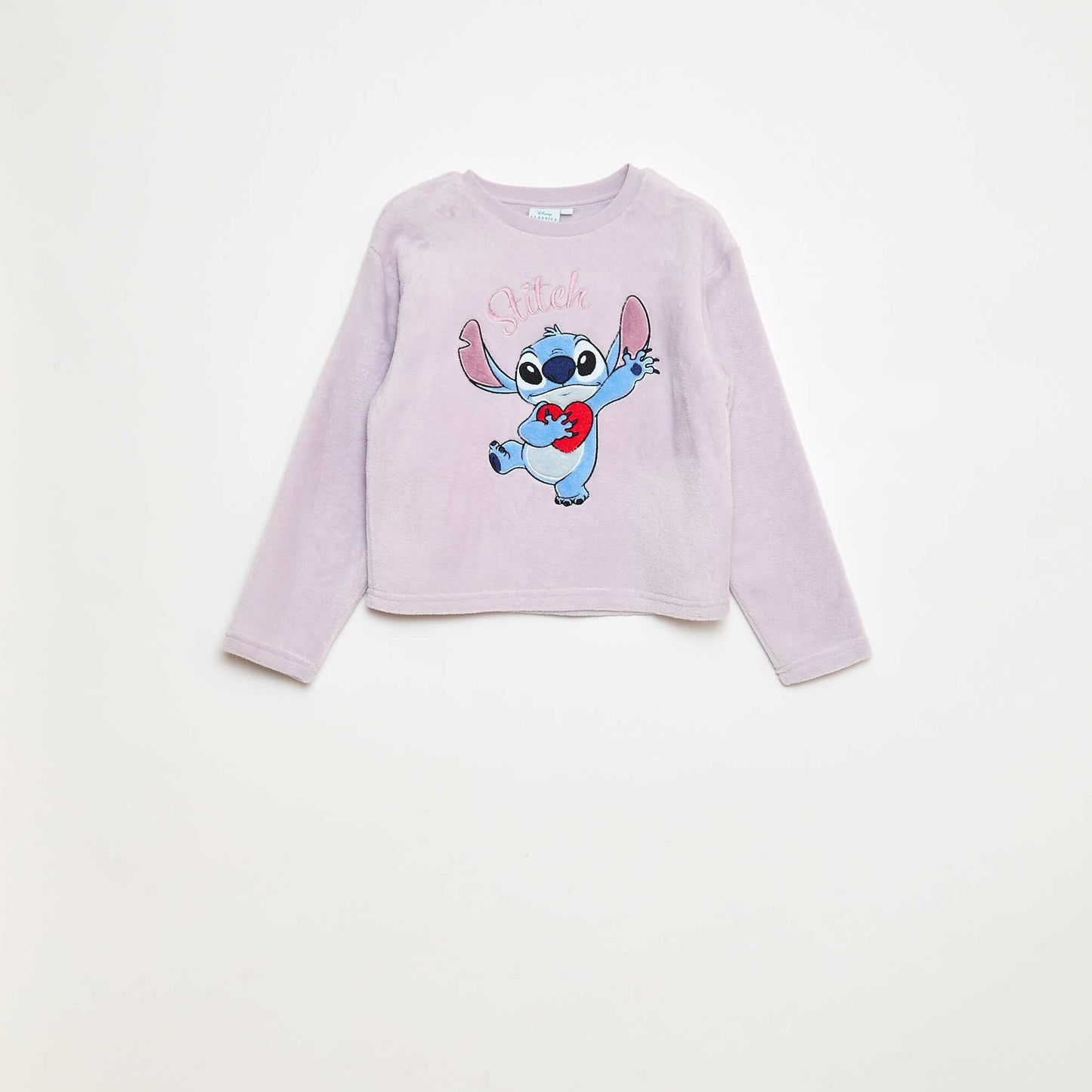 Ensemble de pyjama long en polaire 'Stitch' 'Disney' - 2 pièces VIOLET