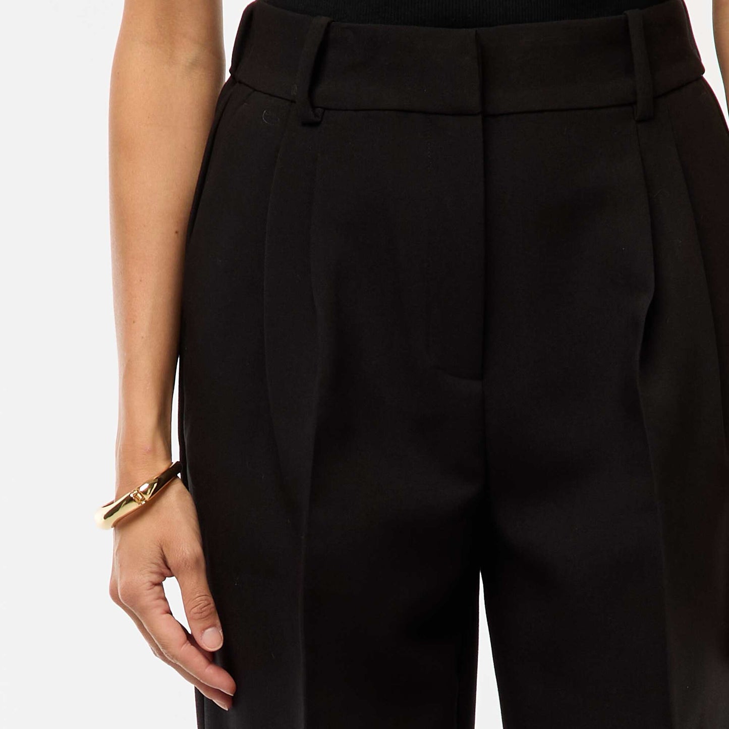 Pantalon carotte fluide NOIR