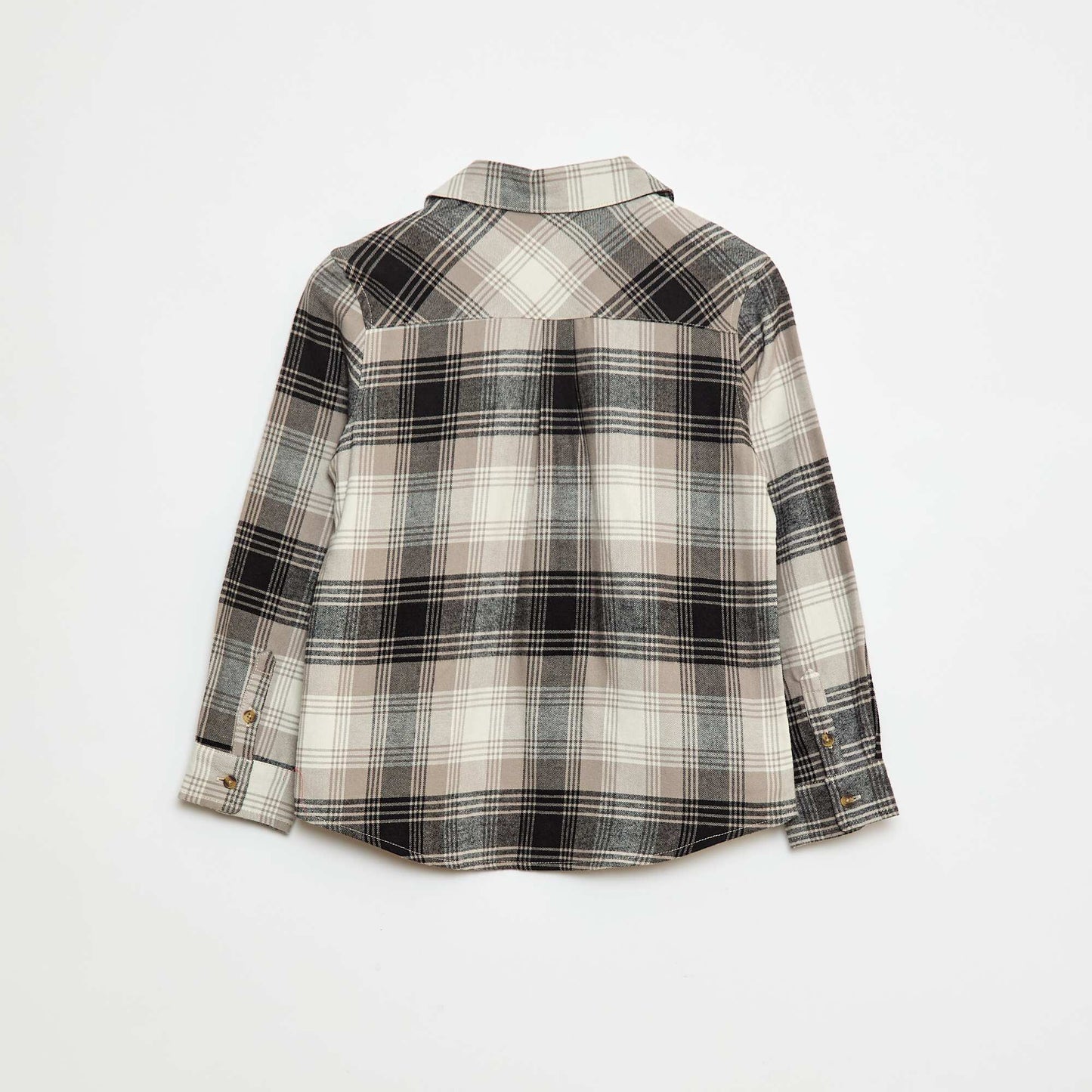 Chemise à carreaux en flanelle NOIR